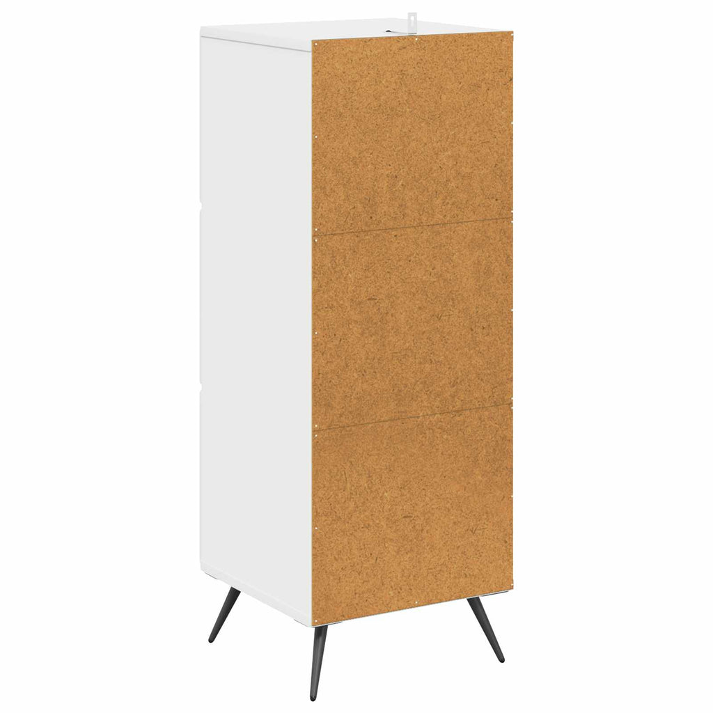 Mobile con Cassetti Bianco Lucido 33 x 34,5 x 90 cm