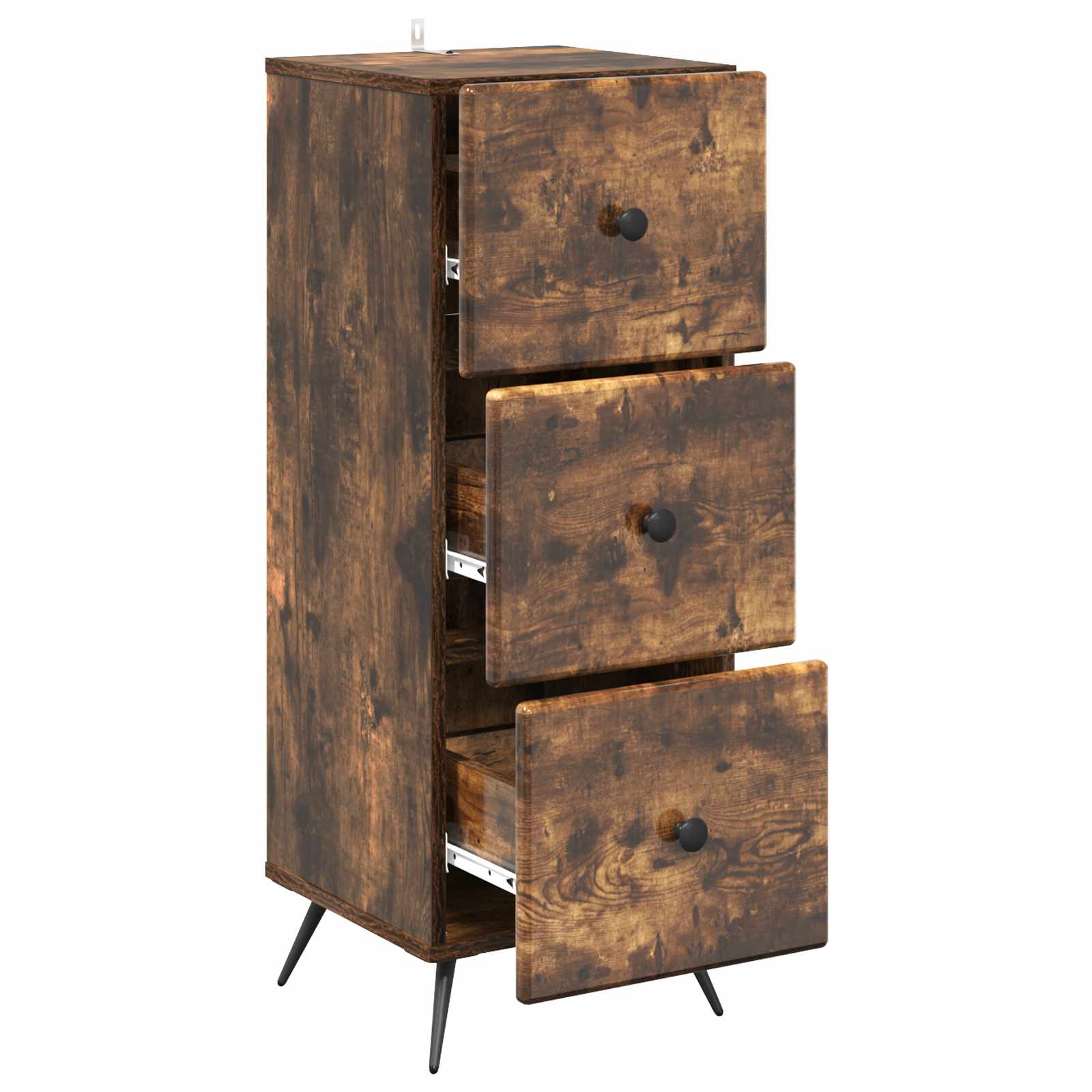 Mobile con Cassetti Rovere Fumo 33 x 34,5 x 90 cm