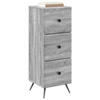 Mobile con Cassetti Grigio Sonoma 33 x 34,5 x 90 cm