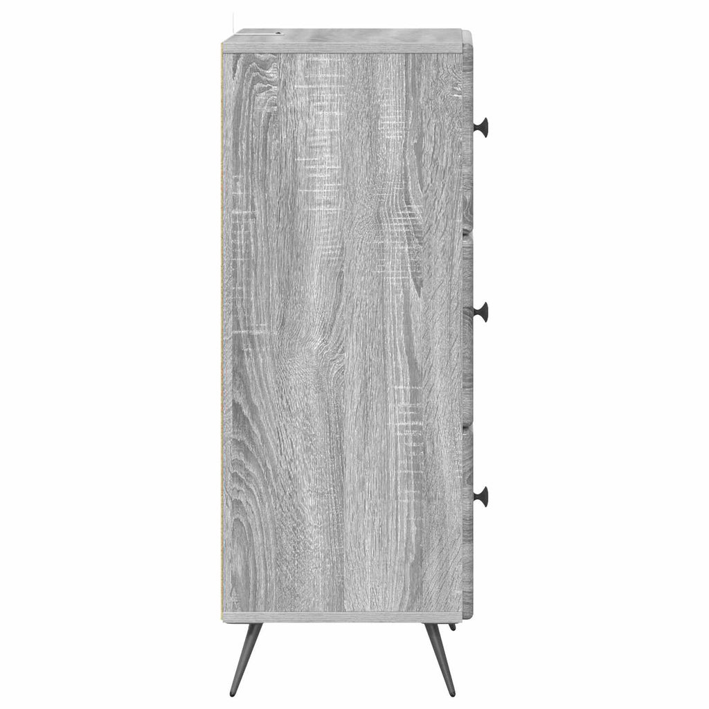 Mobile con Cassetti Grigio Sonoma 33 x 34,5 x 90 cm