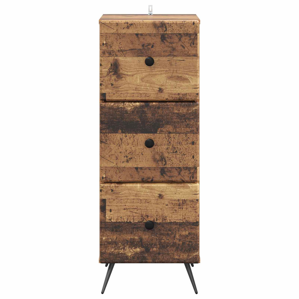 Mobile con Cassetti Legno antico 33 x 34,5 x 90 cm