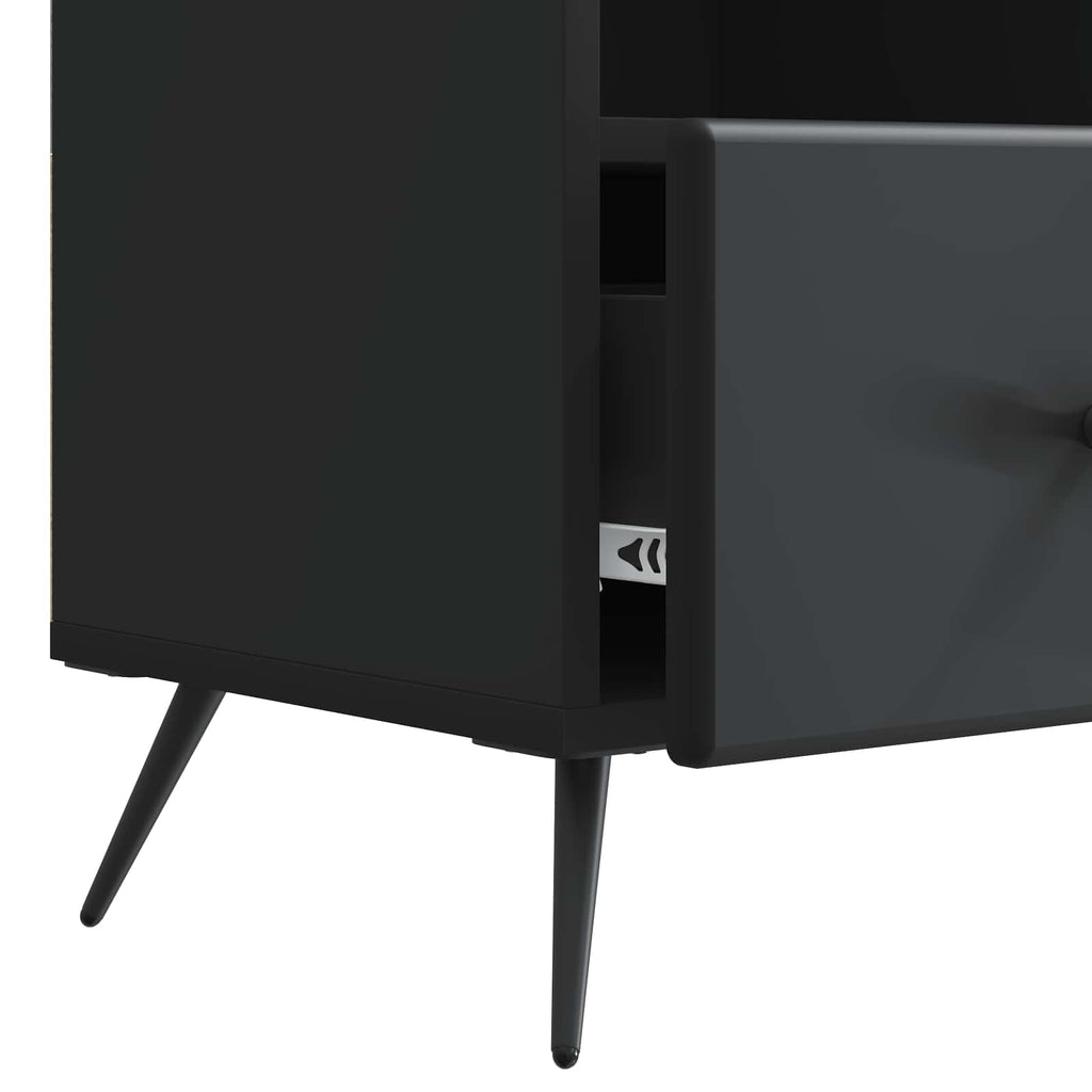 Mobile TV Nero 102 x 34,5 x 50 cm Legno ingegnerizzato
