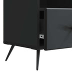 Mobile TV Nero 102 x 34,5 x 50 cm Legno ingegnerizzato