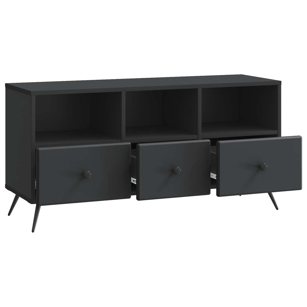 Mobile TV Nero 102 x 34,5 x 50 cm Legno ingegnerizzato