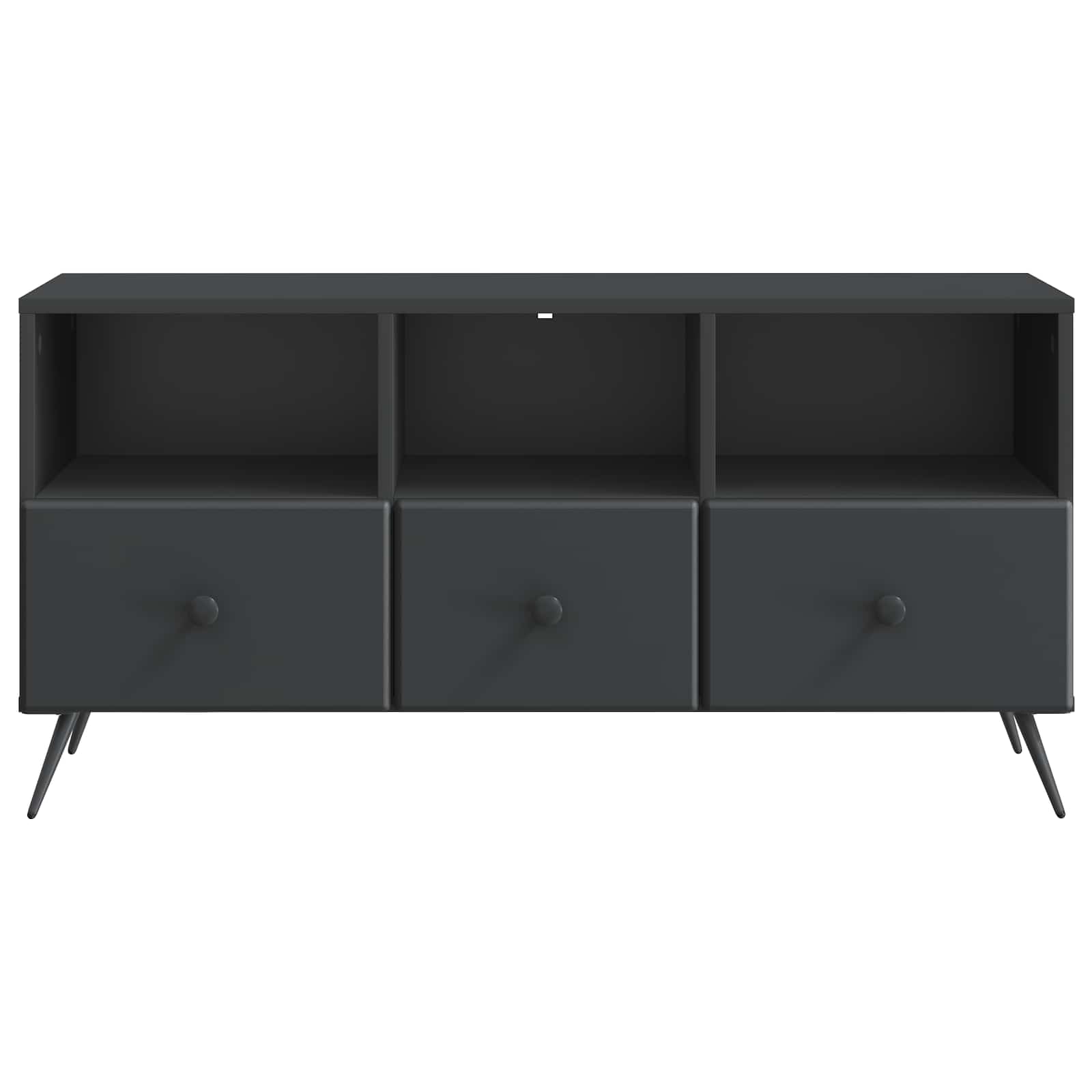 Mobile TV Nero 102 x 34,5 x 50 cm Legno ingegnerizzato
