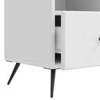 Mobile TV Bianco Lucido 102 x 34,5 x 50 cm Legno ingegnerizzato