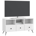 Mobile TV Bianco Lucido 102 x 34,5 x 50 cm Legno ingegnerizzato