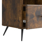 Mobile TV Rovere Fumo 102 x 34,5 x 50 cm Legno ingegnerizzato