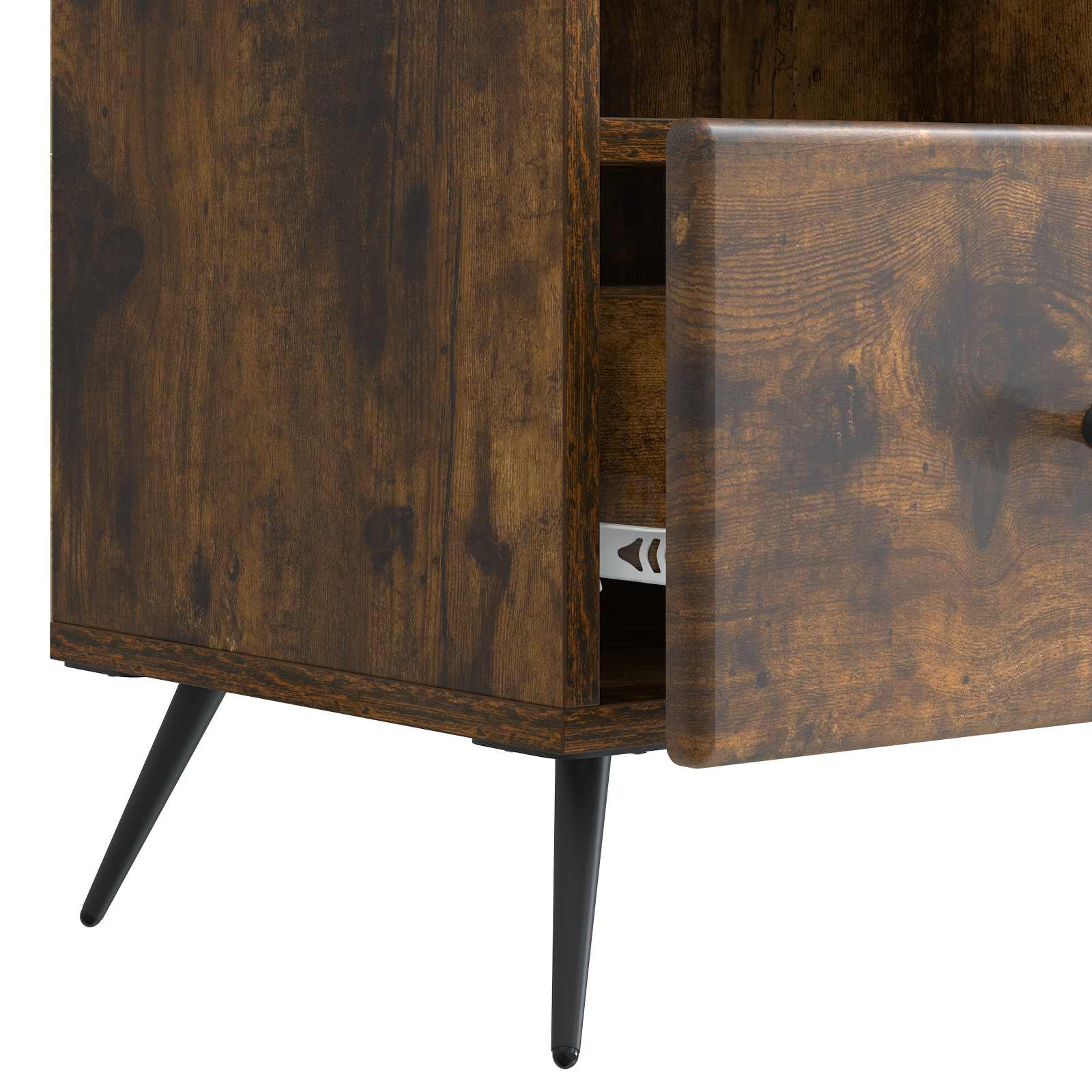 Mobile TV Rovere Fumo 102 x 34,5 x 50 cm Legno ingegnerizzato