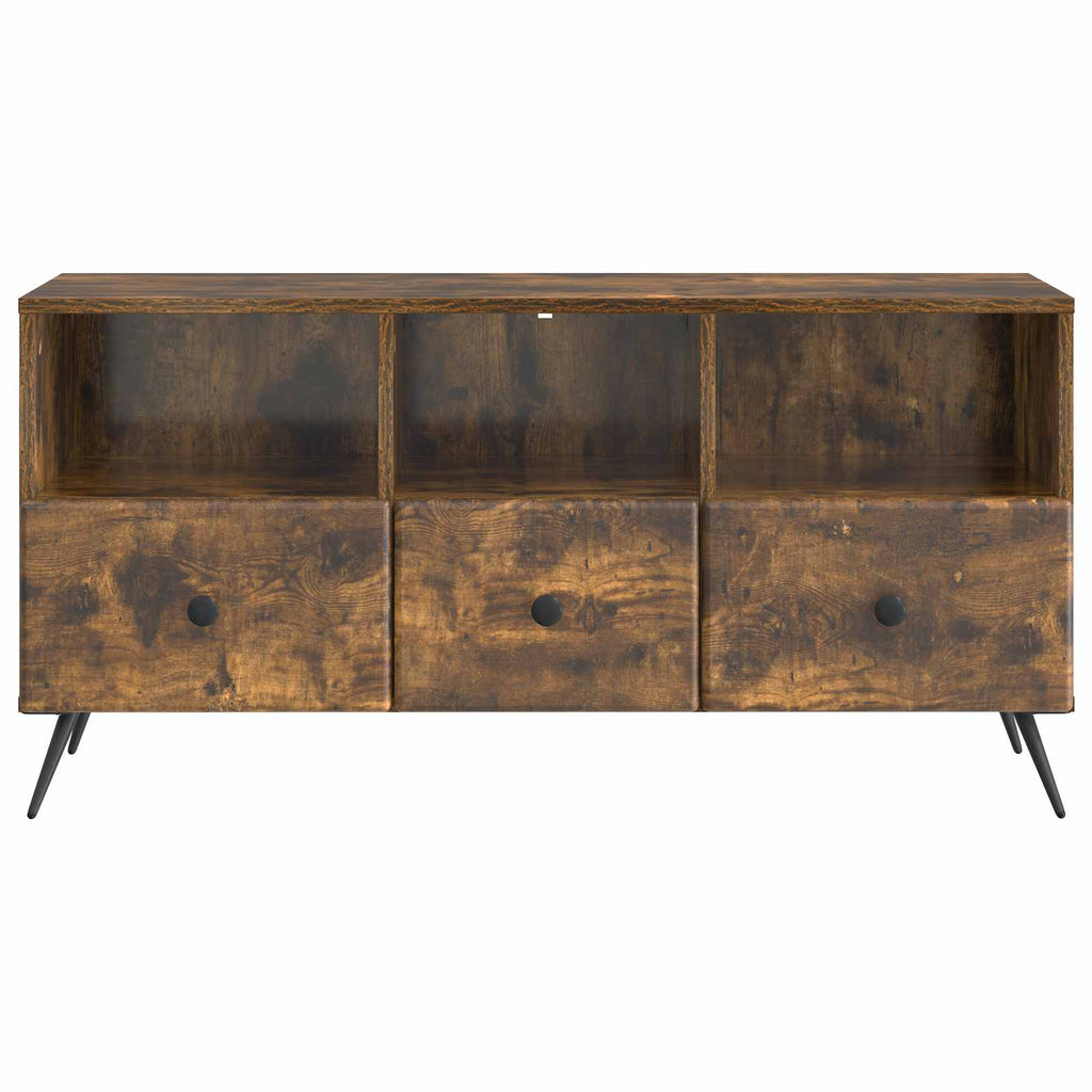 Mobile TV Rovere Fumo 102 x 34,5 x 50 cm Legno ingegnerizzato