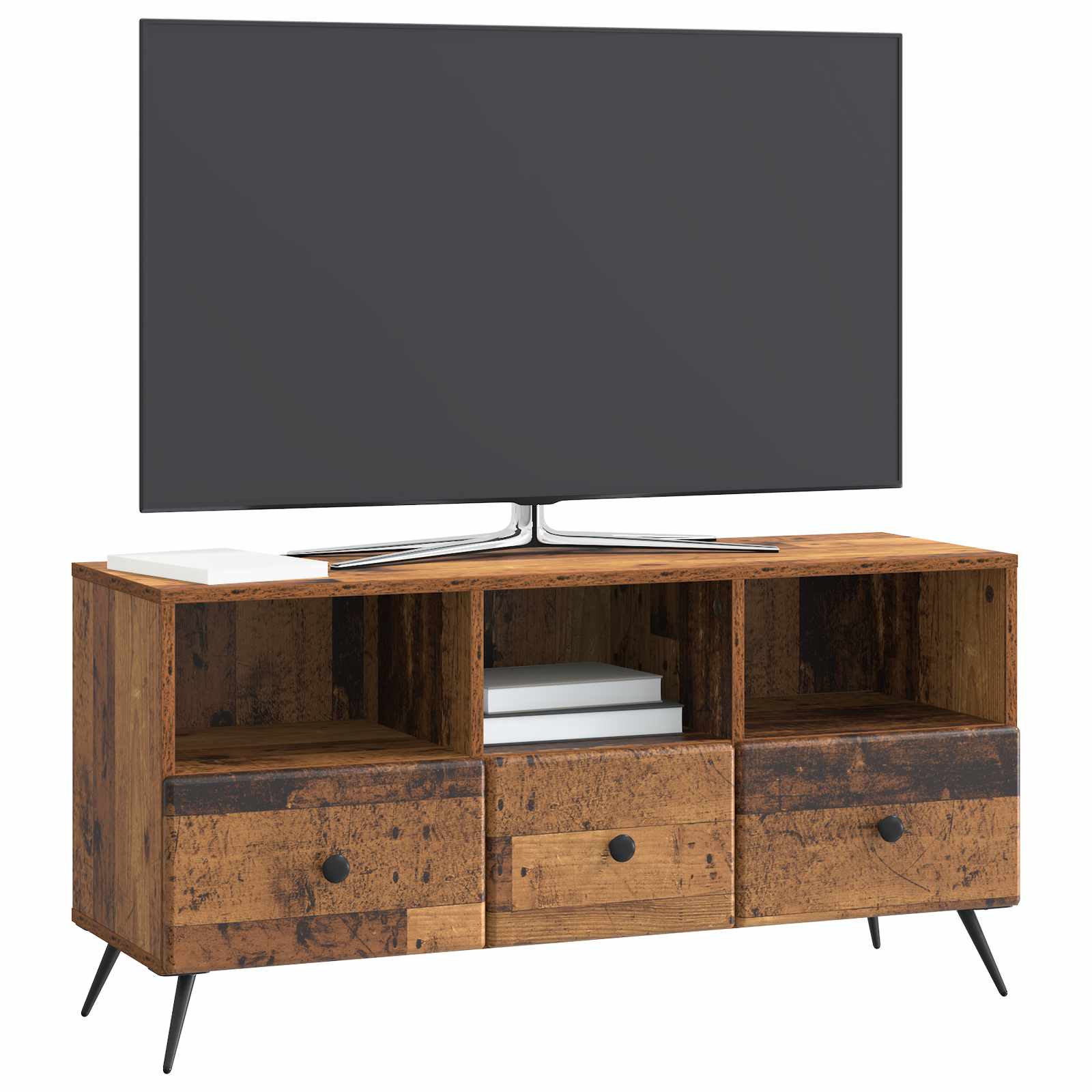 Mobile TV Legno antico 102 x 34,5 x 50 cm Legno ingegnerizzato