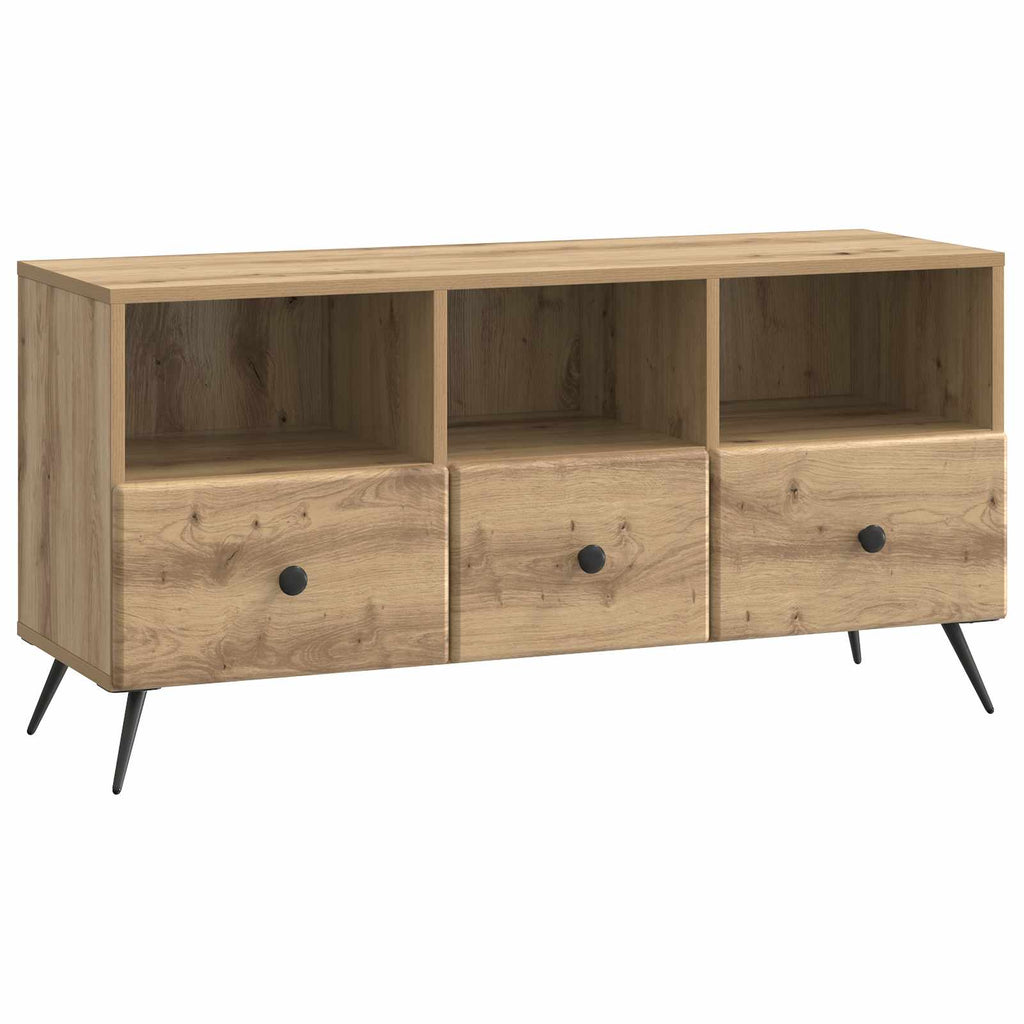 Mobile TV con cassetto Rovere Artigianale 102 x 34,5 x 50 cm