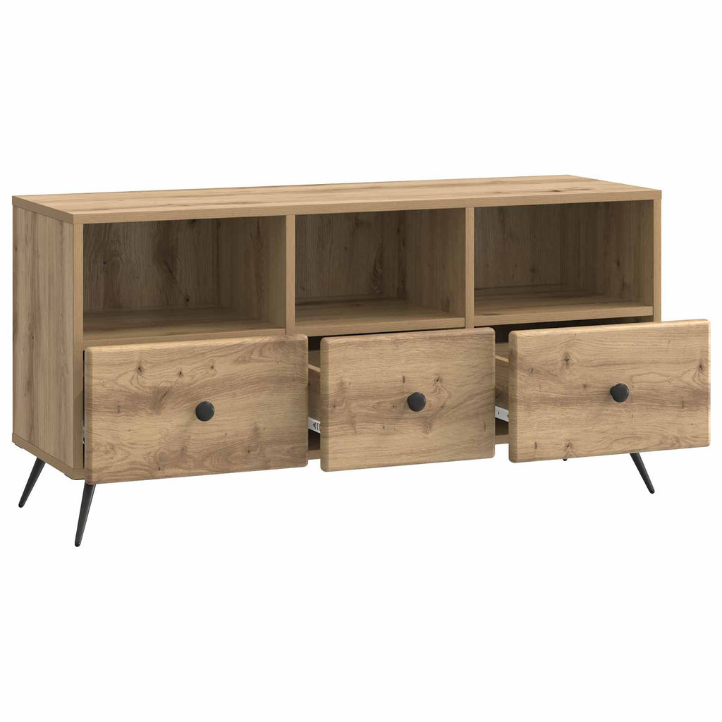Mobile TV con cassetto Rovere Artigianale 102 x 34,5 x 50 cm