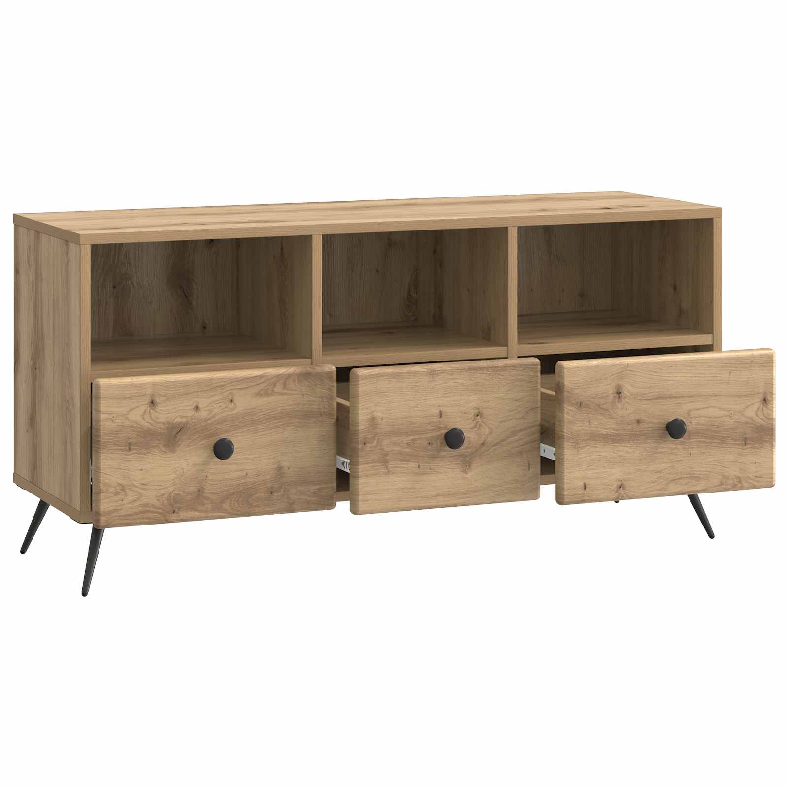 Mobile TV con cassetto Rovere Artigianale 102 x 34,5 x 50 cm