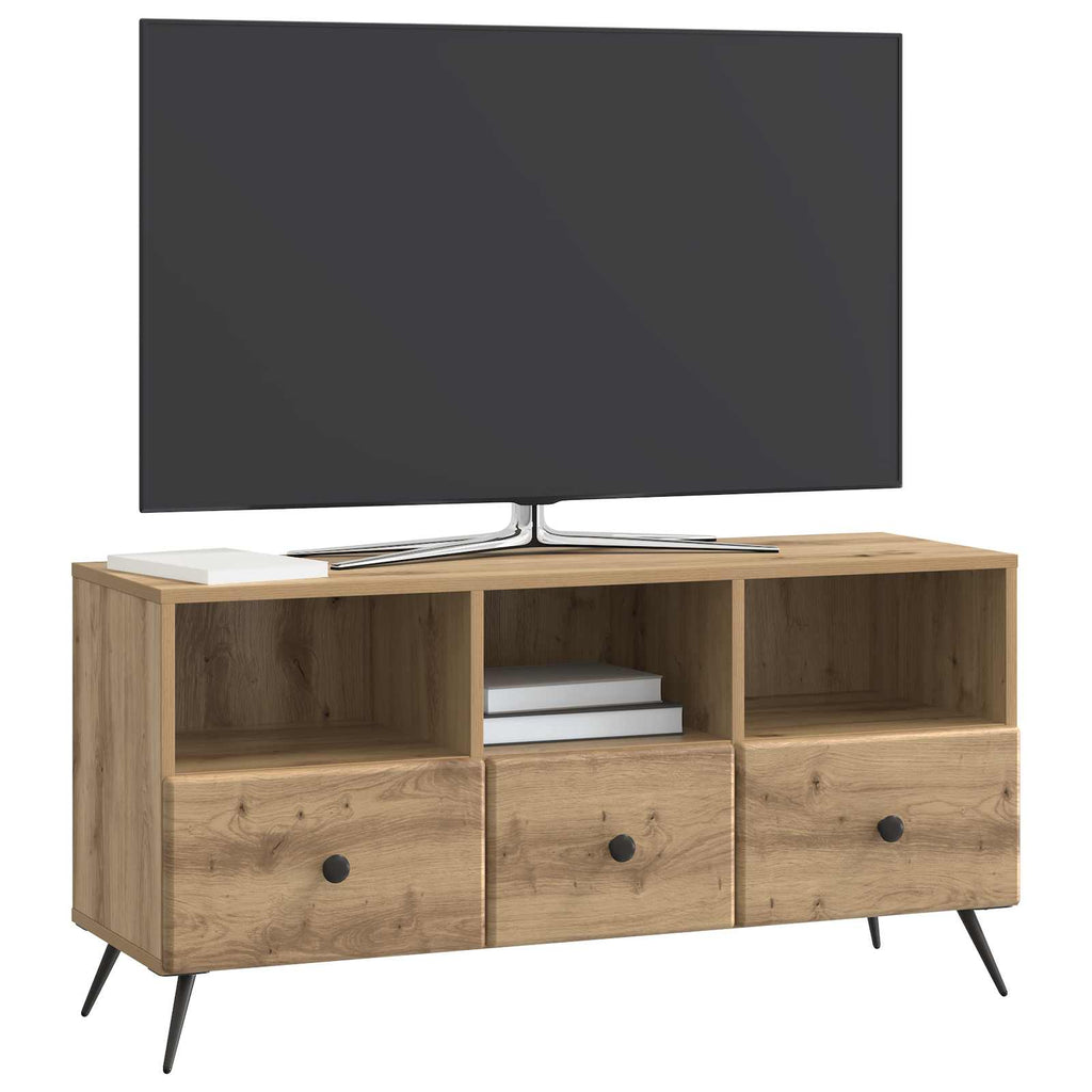 Mobile TV con cassetto Rovere Artigianale 102 x 34,5 x 50 cm