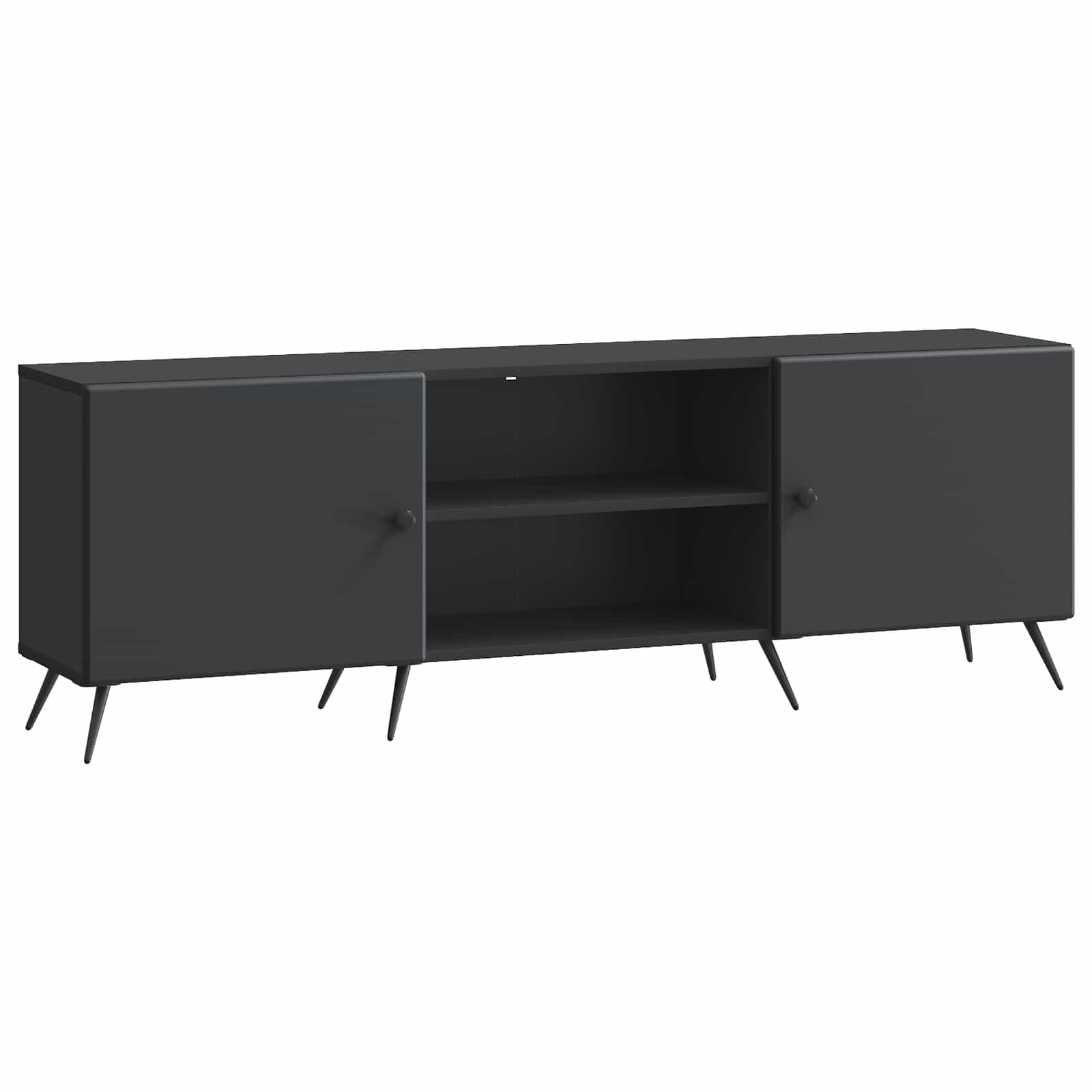 Mobile TV Nero 150 x 31 x 50 cm Legno ingegnerizzato