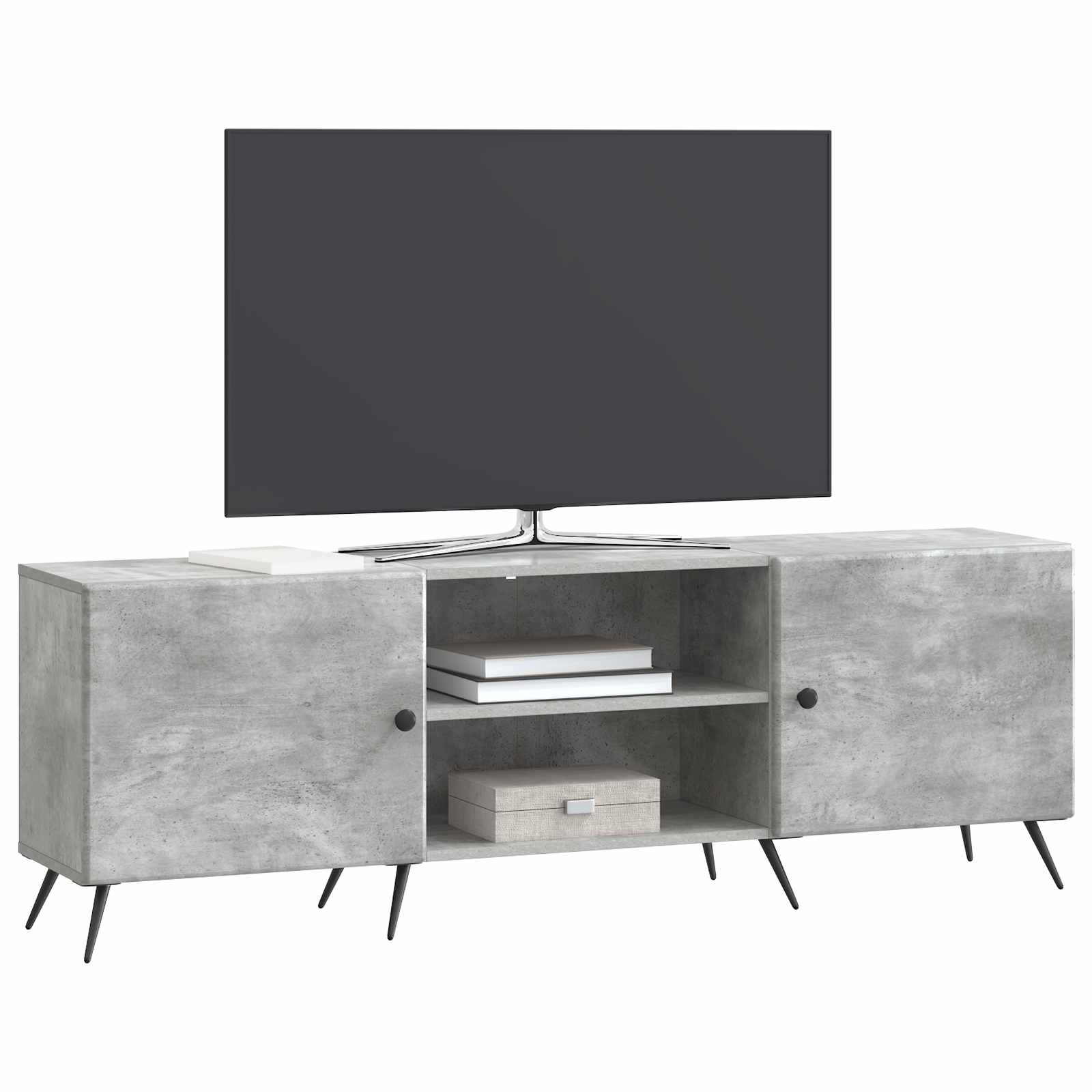 Mobile TV Grigio Cemento 150 x 31 x 50 cm Legno ingegnerizzato