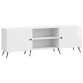 Mobile TV Bianco Lucido 150 x 31 x 50 cm Legno ingegnerizzato