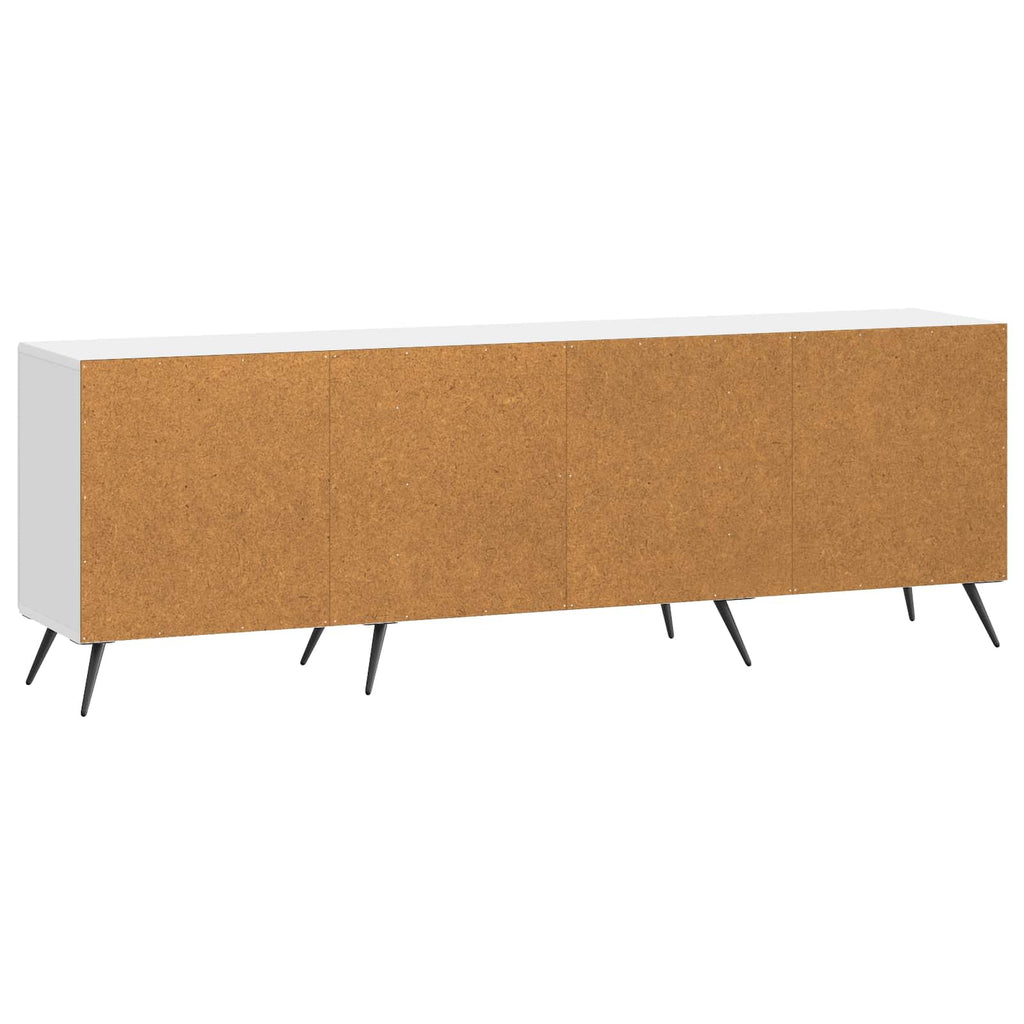 Mobile TV Bianco Lucido 150 x 31 x 50 cm Legno ingegnerizzato