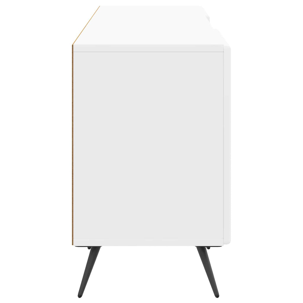 Mobile TV Bianco Lucido 150 x 31 x 50 cm Legno ingegnerizzato