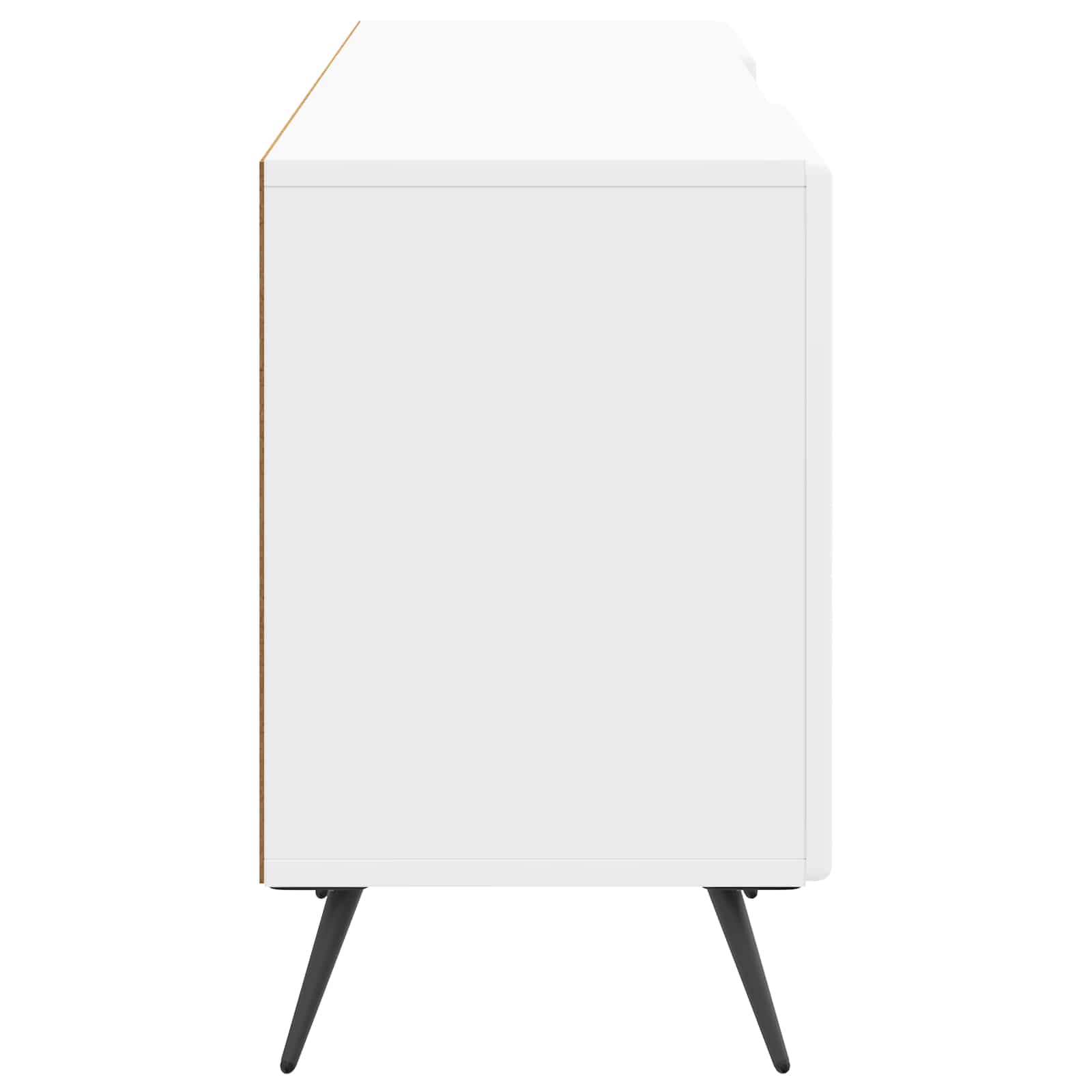 Mobile TV Bianco Lucido 150 x 31 x 50 cm Legno ingegnerizzato