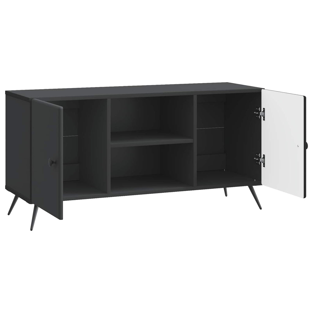 Mobile TV Nero 102 x 34,5 x 50 cm Legno ingegnerizzato