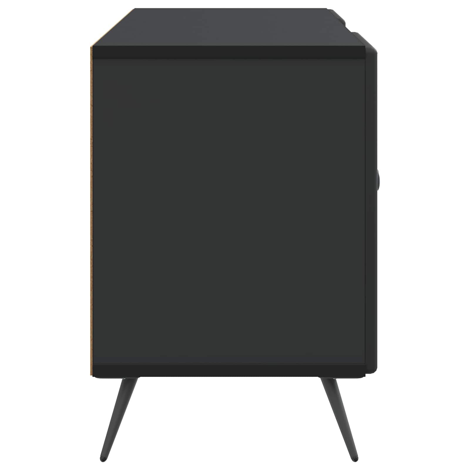Mobile TV Nero 102 x 34,5 x 50 cm Legno ingegnerizzato