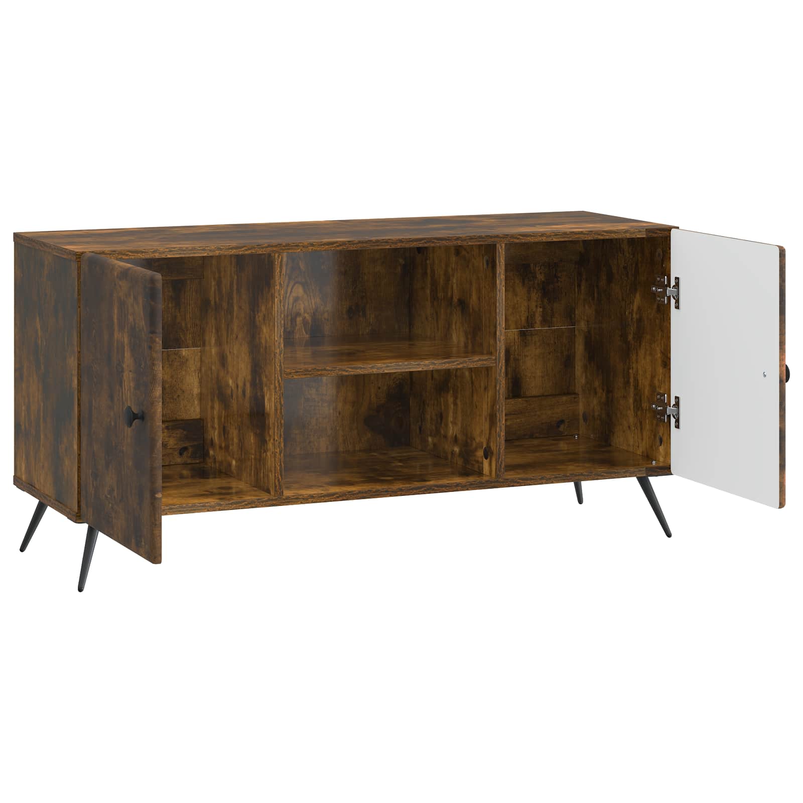 Mobile TV Rovere Fumo 102 x 34,5 x 50 cm Legno ingegnerizzato