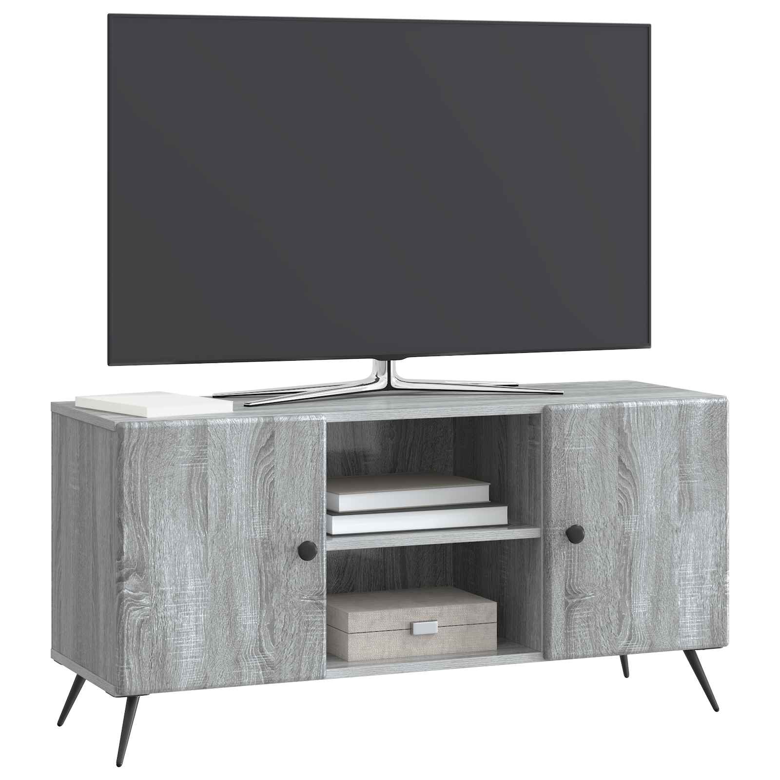 Mobile TV Grigio Sonoma 102 x 34,5 x 50 cm Legno ingegnerizzato