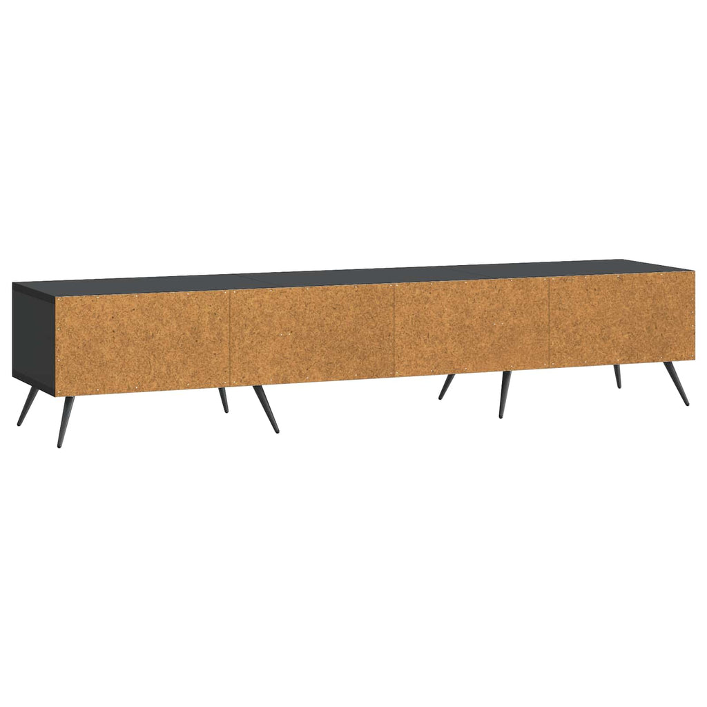 Mobile TV Nero 147 x 34,5 x 30 cm Legno ingegnerizzato
