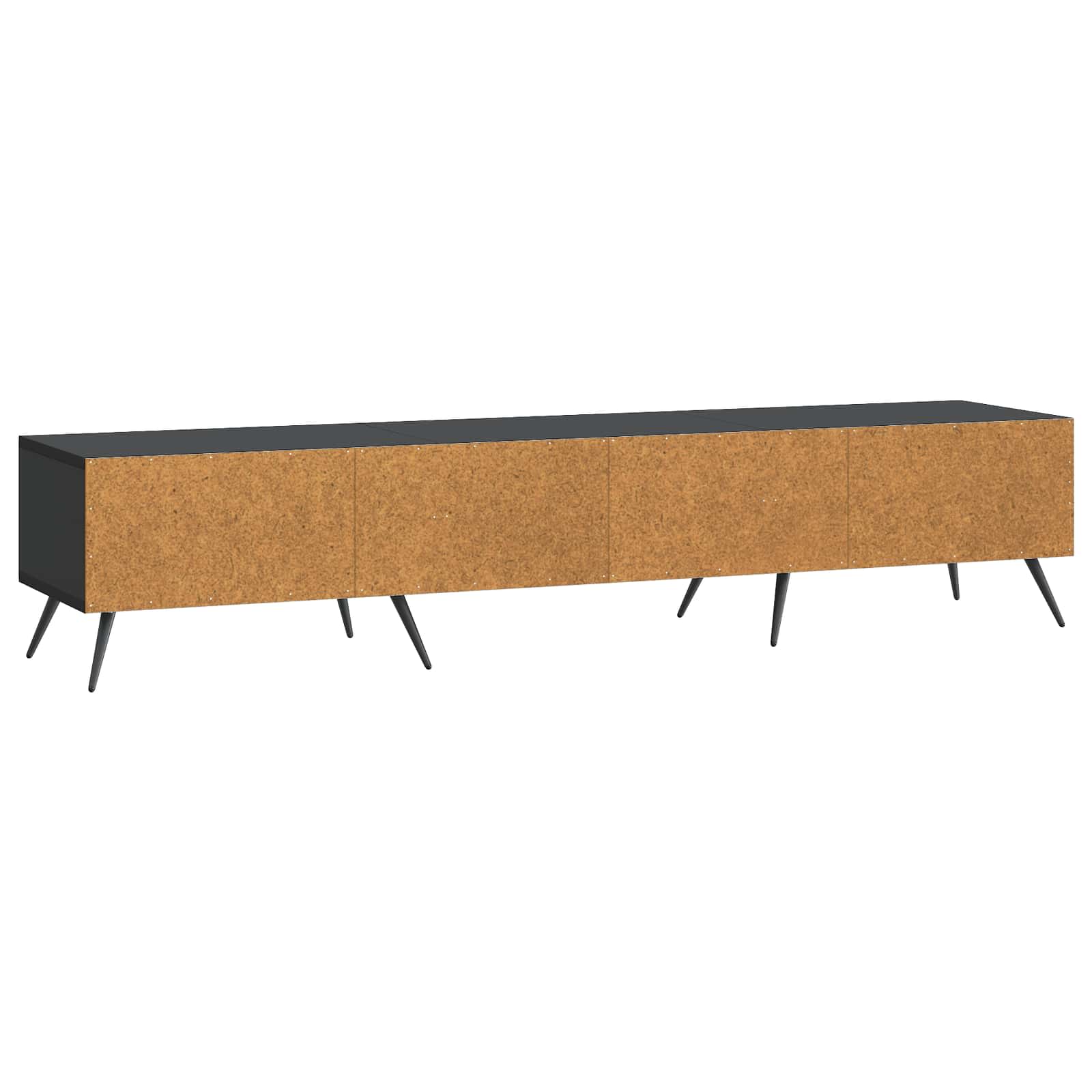 Mobile TV Nero 147 x 34,5 x 30 cm Legno ingegnerizzato