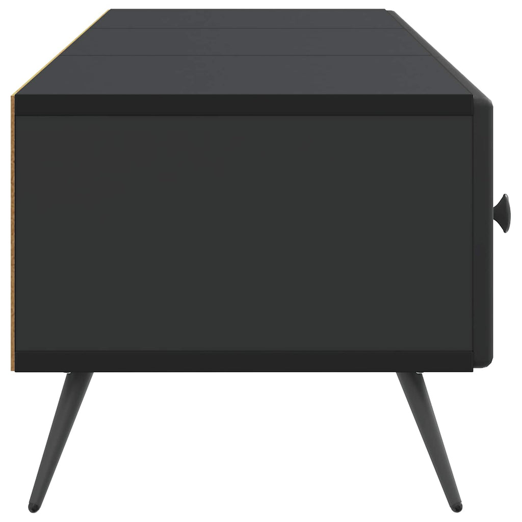 Mobile TV Nero 147 x 34,5 x 30 cm Legno ingegnerizzato