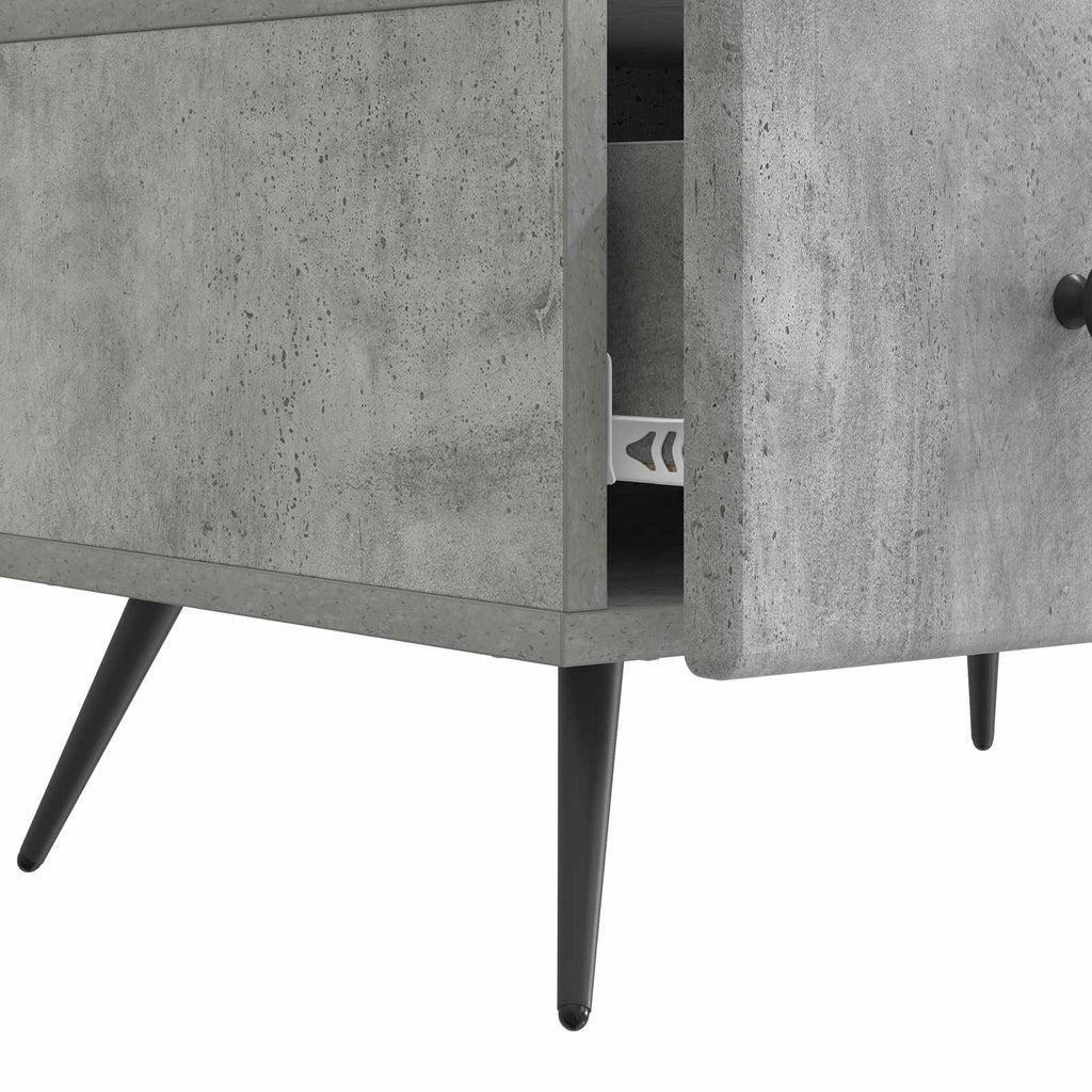 Mobile TV con cassetto Grigio Cemento 147 x 34,5 x 30 cm