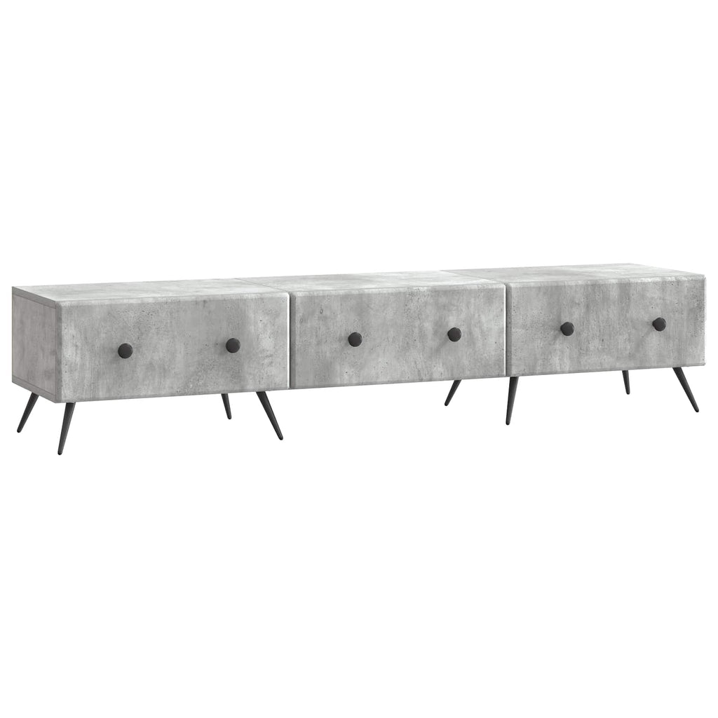 Mobile TV con cassetto Grigio Cemento 147 x 34,5 x 30 cm