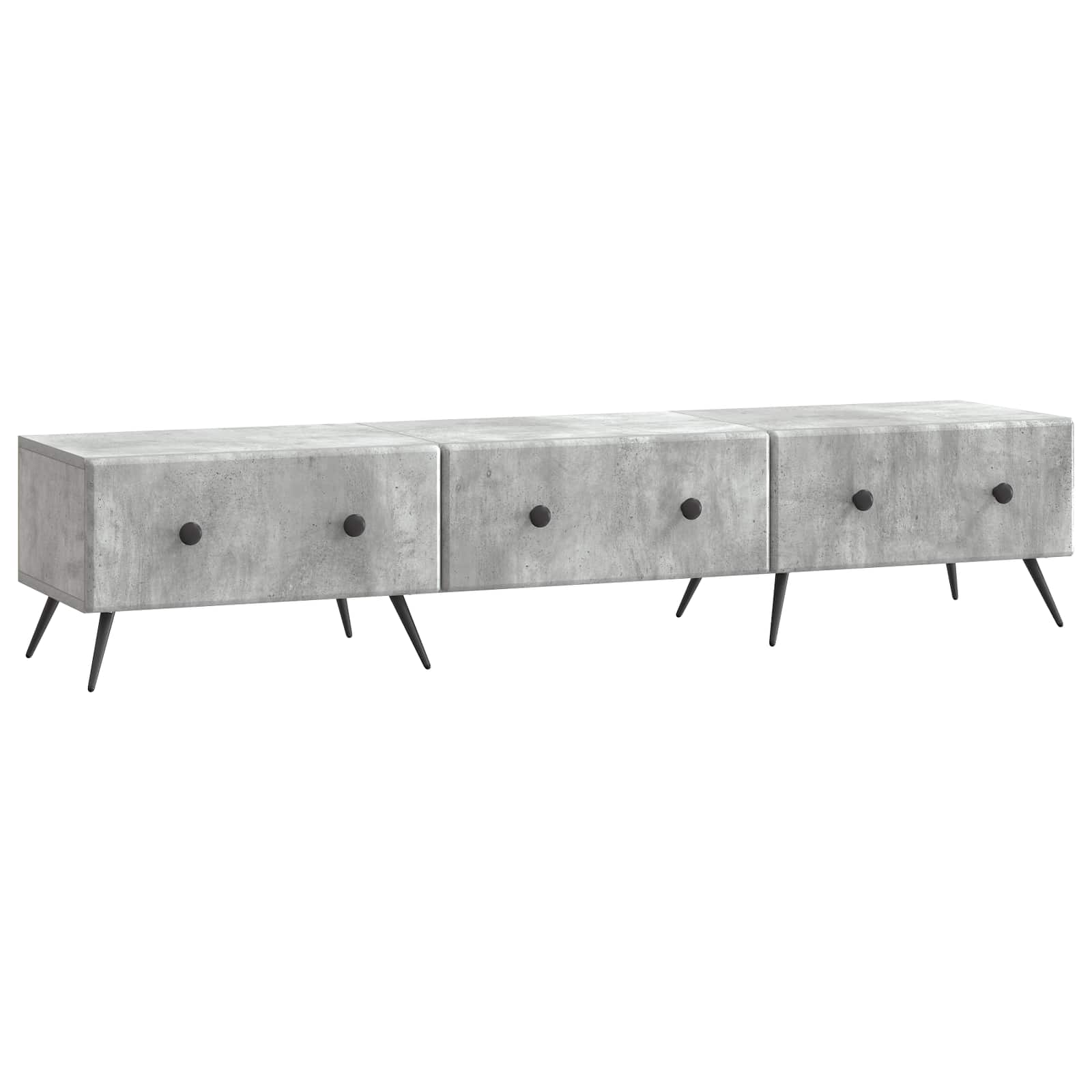 Mobile TV con cassetto Grigio Cemento 147 x 34,5 x 30 cm
