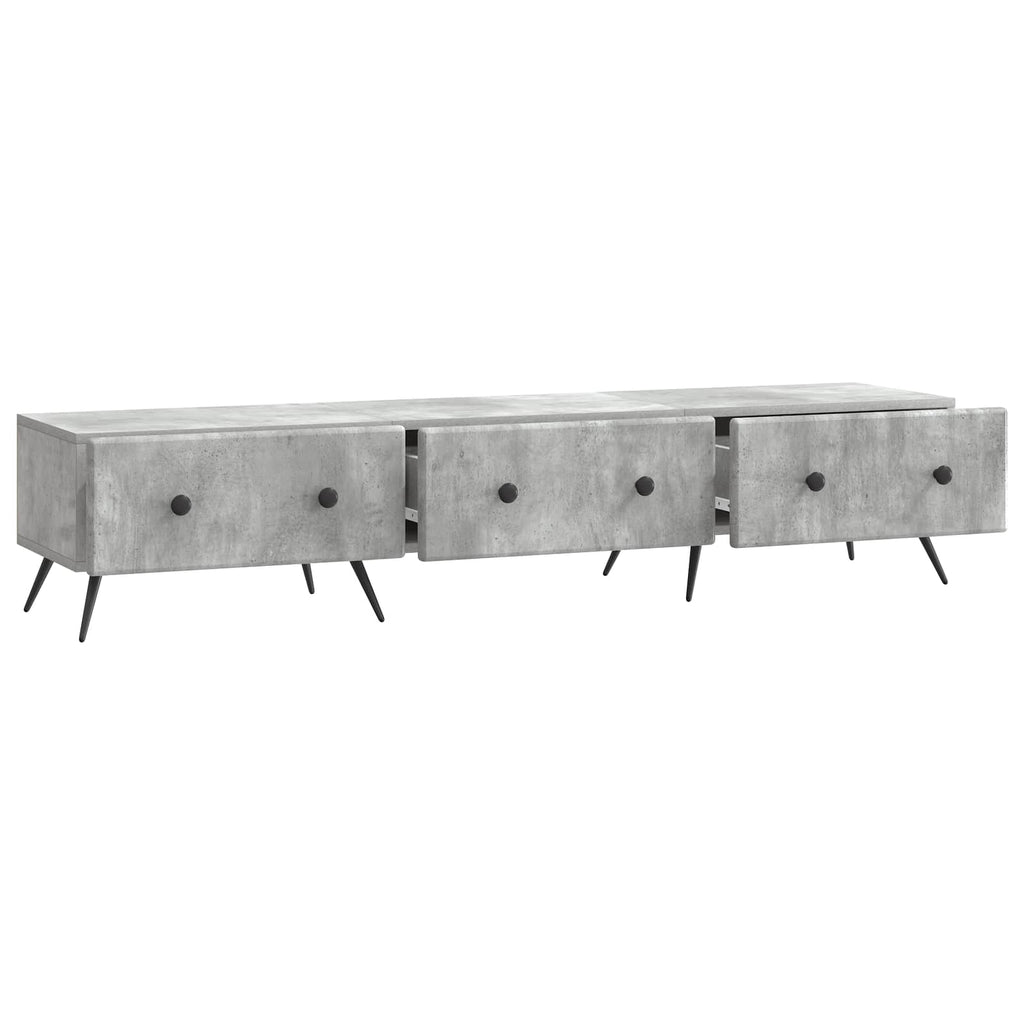 Mobile TV con cassetto Grigio Cemento 147 x 34,5 x 30 cm