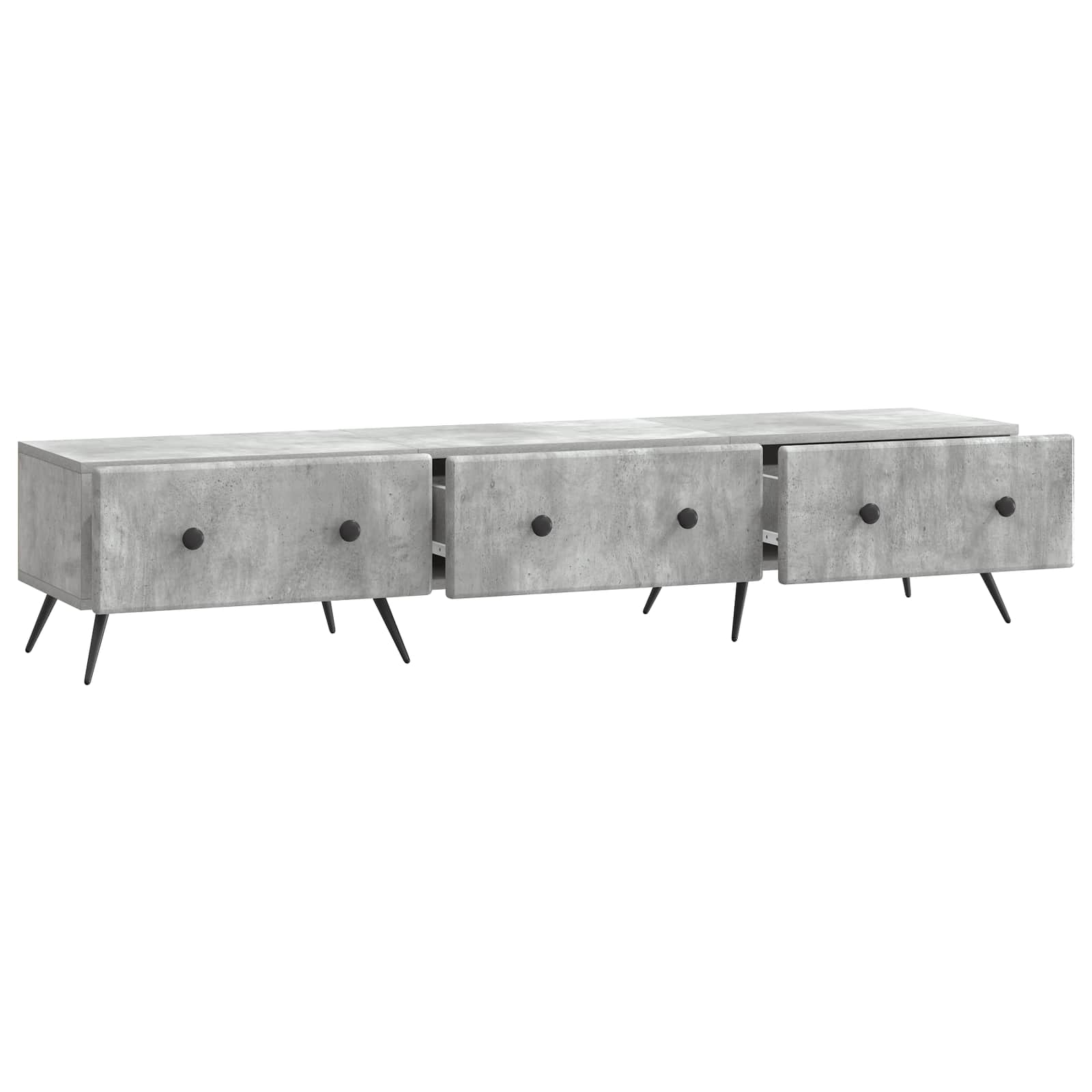 Mobile TV con cassetto Grigio Cemento 147 x 34,5 x 30 cm