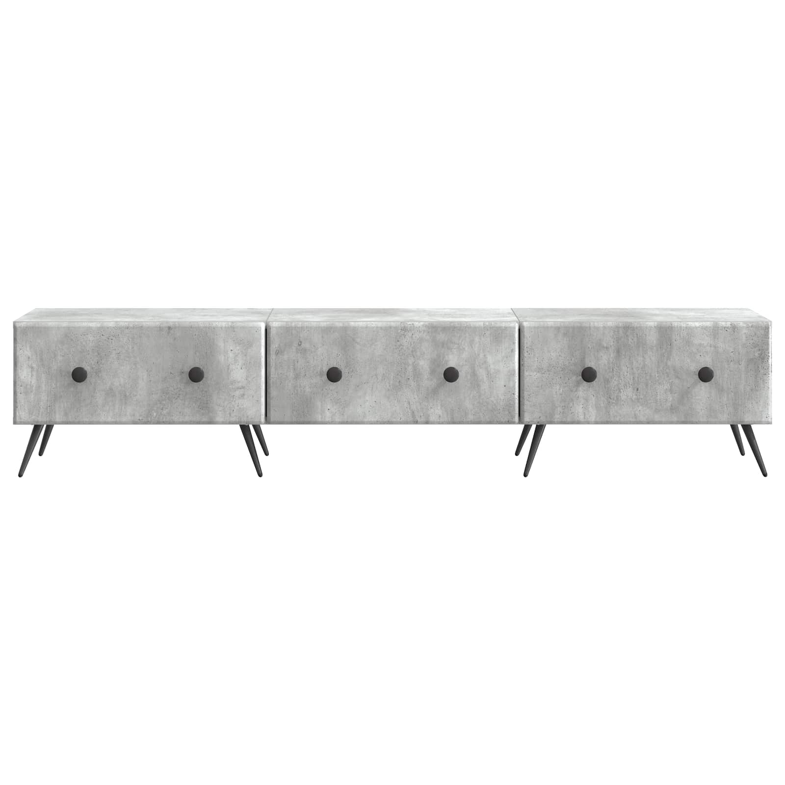 Mobile TV con cassetto Grigio Cemento 147 x 34,5 x 30 cm