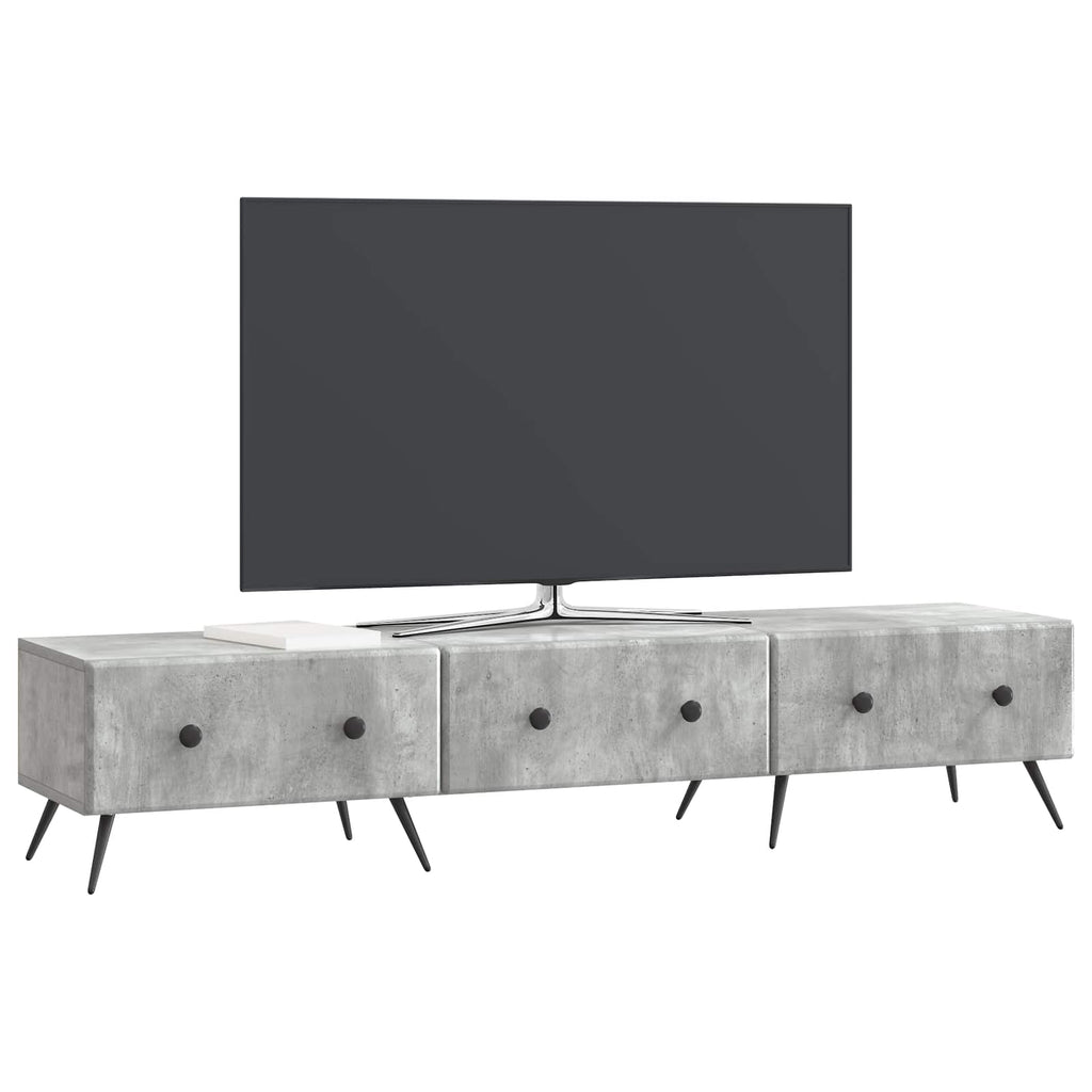 Mobile TV con cassetto Grigio Cemento 147 x 34,5 x 30 cm