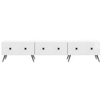 Mobile TV Bianco Lucido 147 x 34,5 x 30 cm Legno ingegnerizzato
