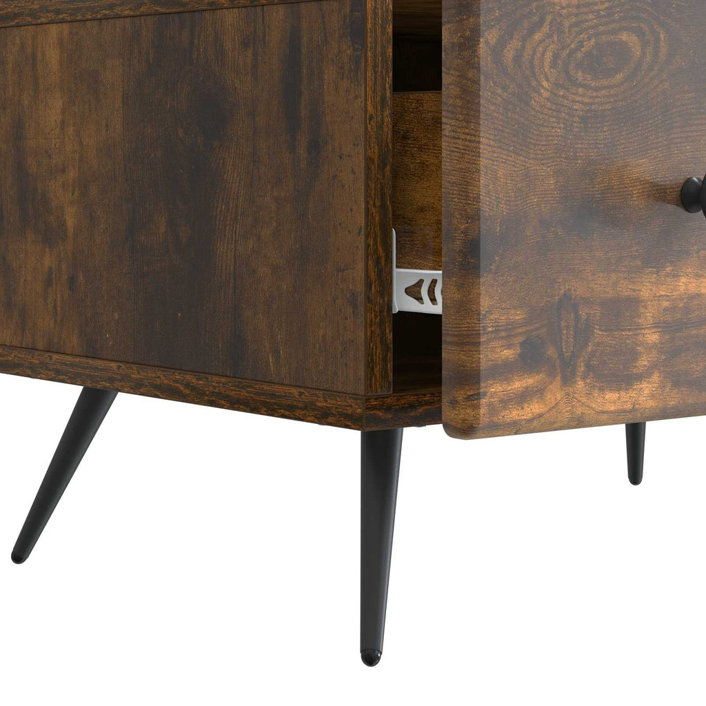 Mobile TV Rovere Fumo 147 x 34,5 x 30 cm Legno ingegnerizzato