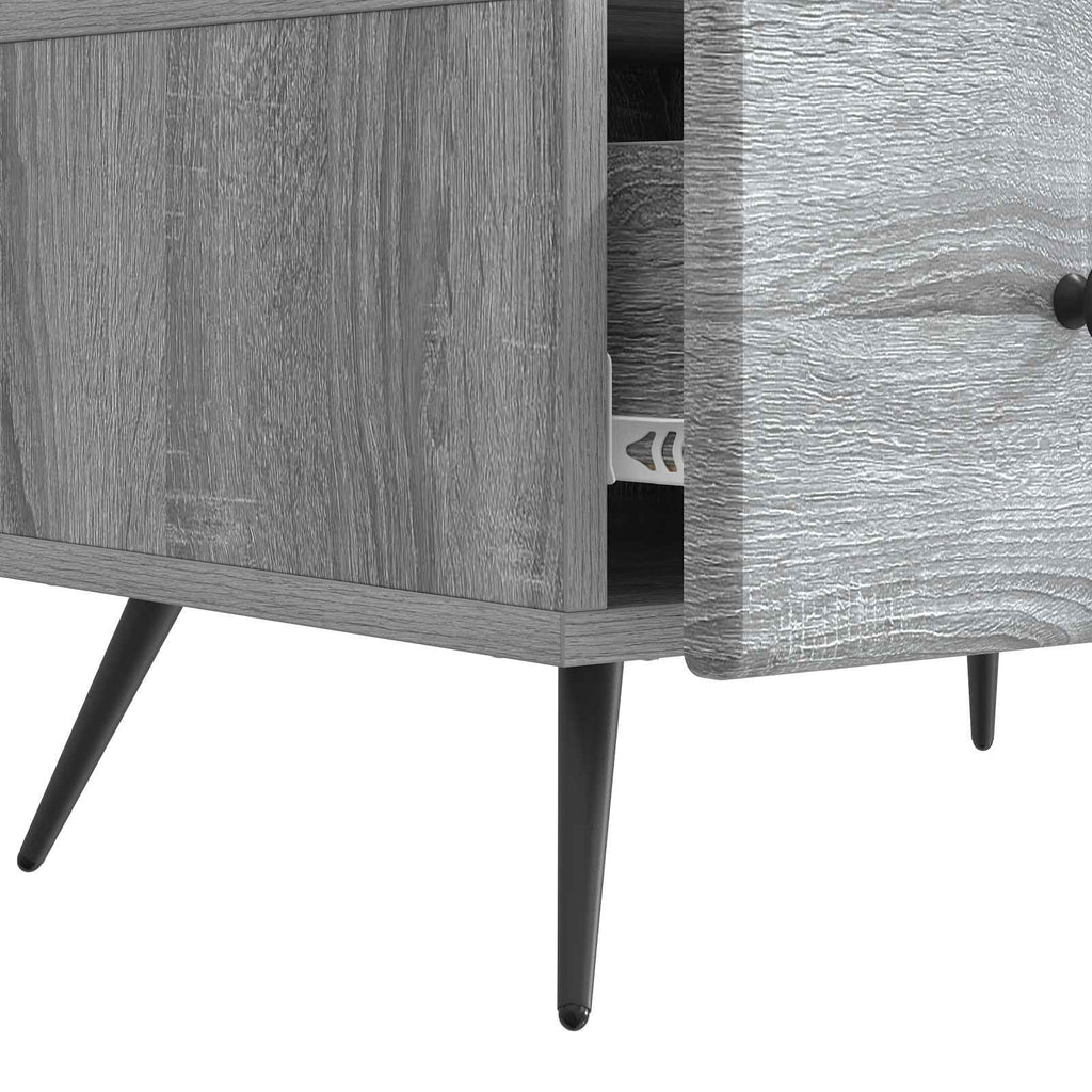 Mobile TV Grigio Sonoma 147 x 34,5 x 30 cm Legno ingegnerizzato