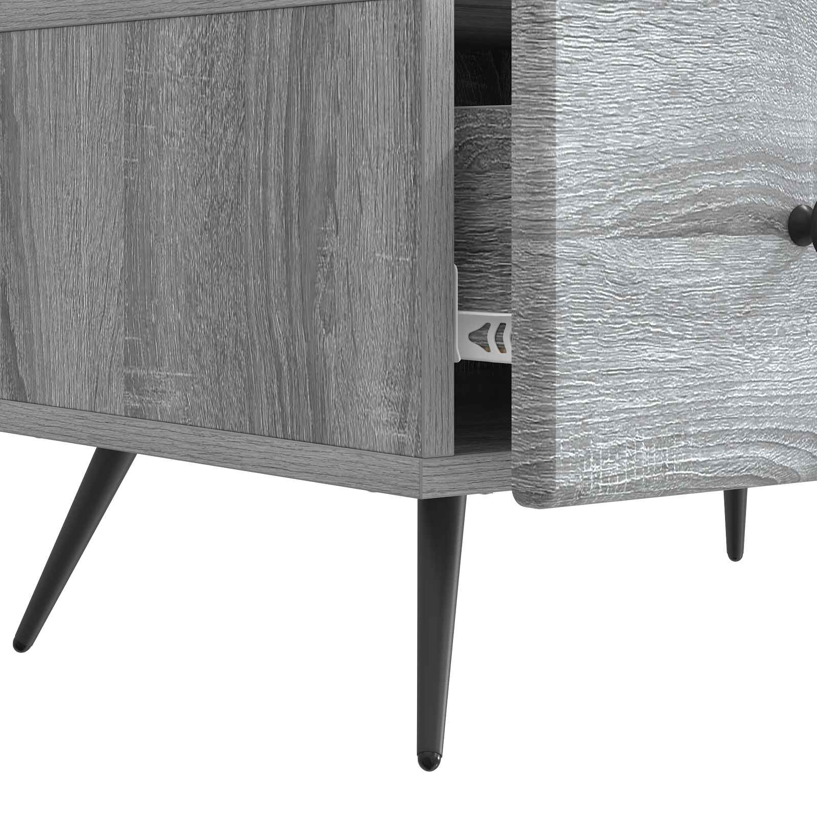 Mobile TV Grigio Sonoma 147 x 34,5 x 30 cm Legno ingegnerizzato