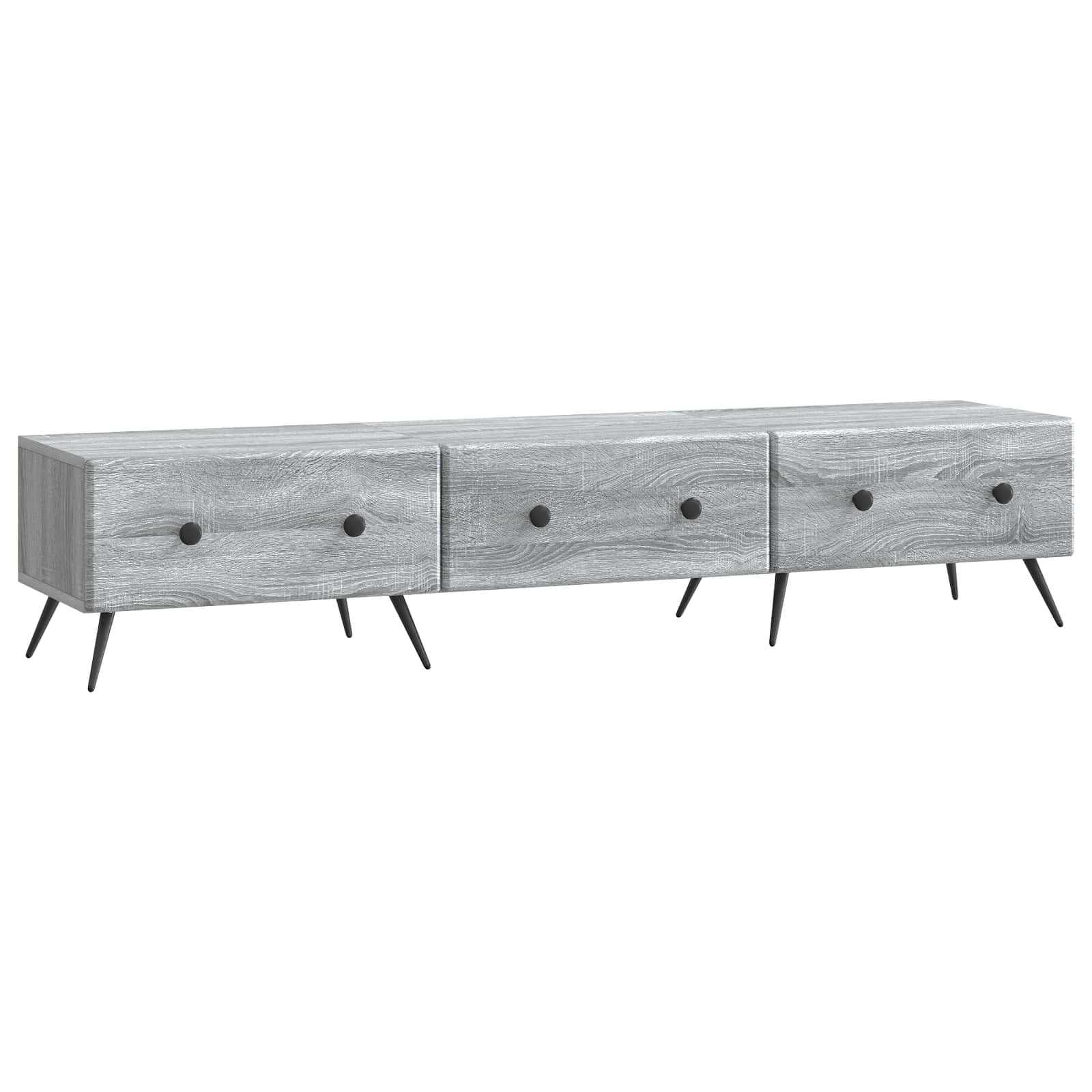 Mobile TV Grigio Sonoma 147 x 34,5 x 30 cm Legno ingegnerizzato
