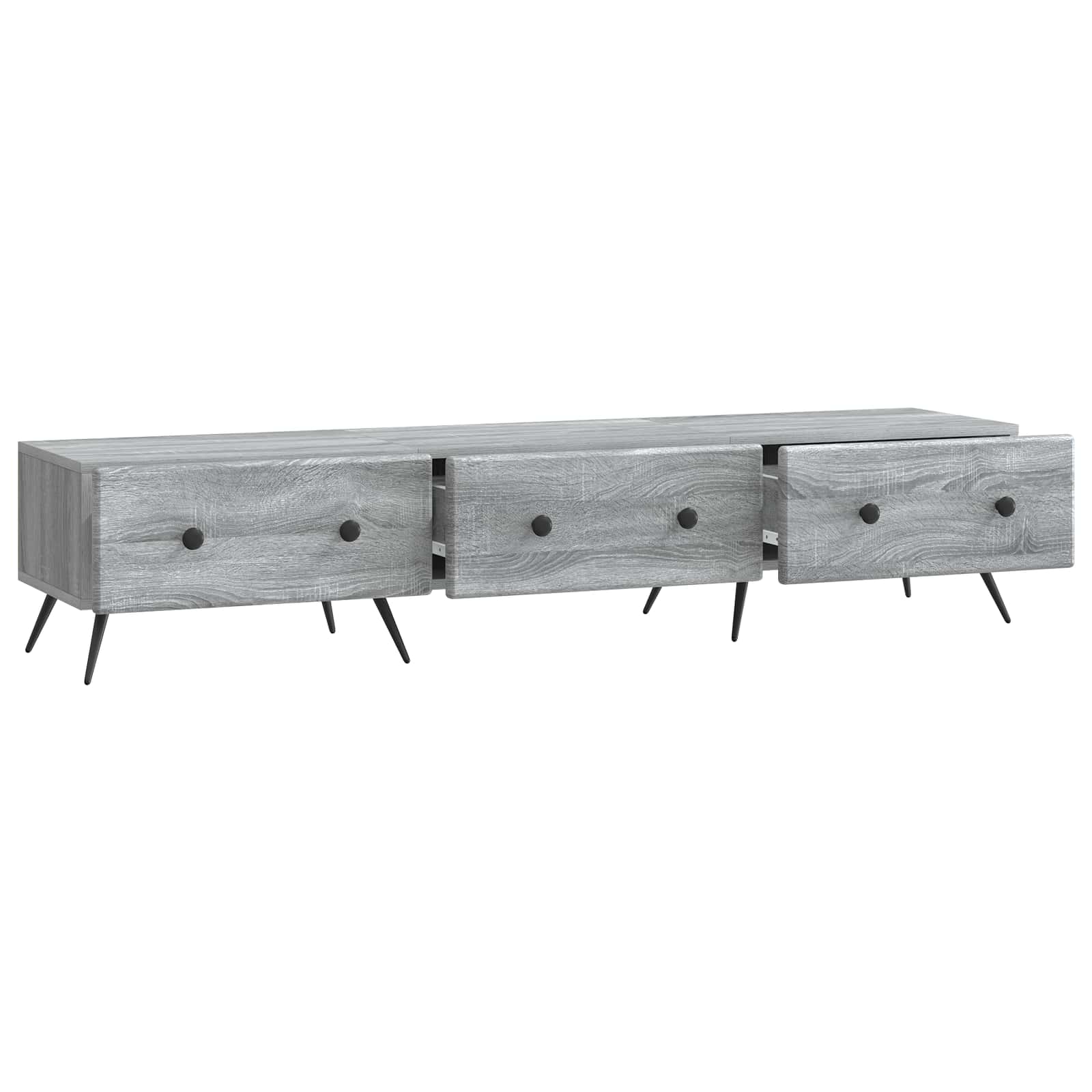 Mobile TV Grigio Sonoma 147 x 34,5 x 30 cm Legno ingegnerizzato