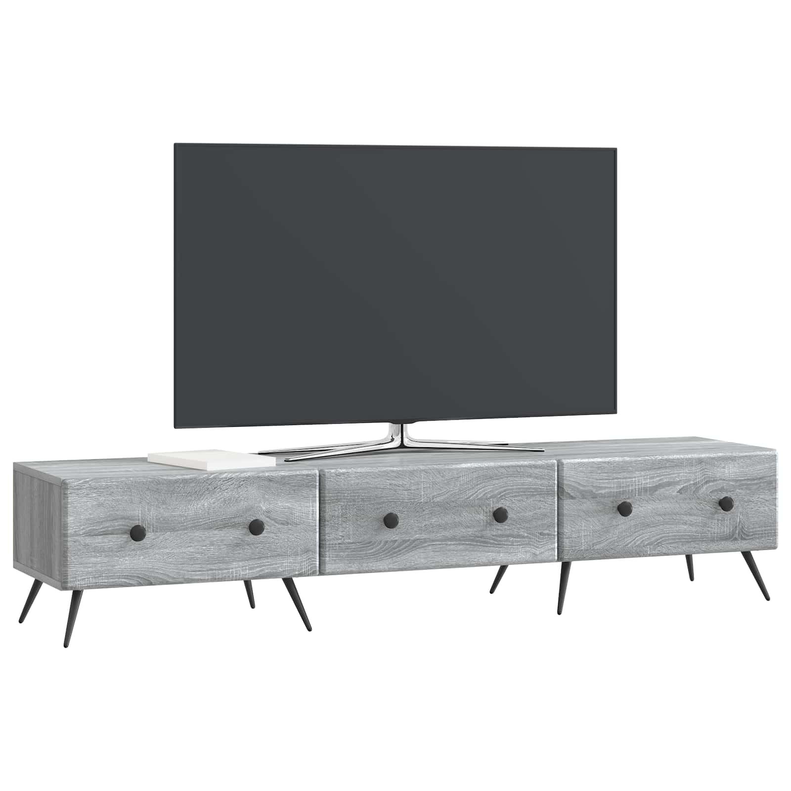 Mobile TV Grigio Sonoma 147 x 34,5 x 30 cm Legno ingegnerizzato