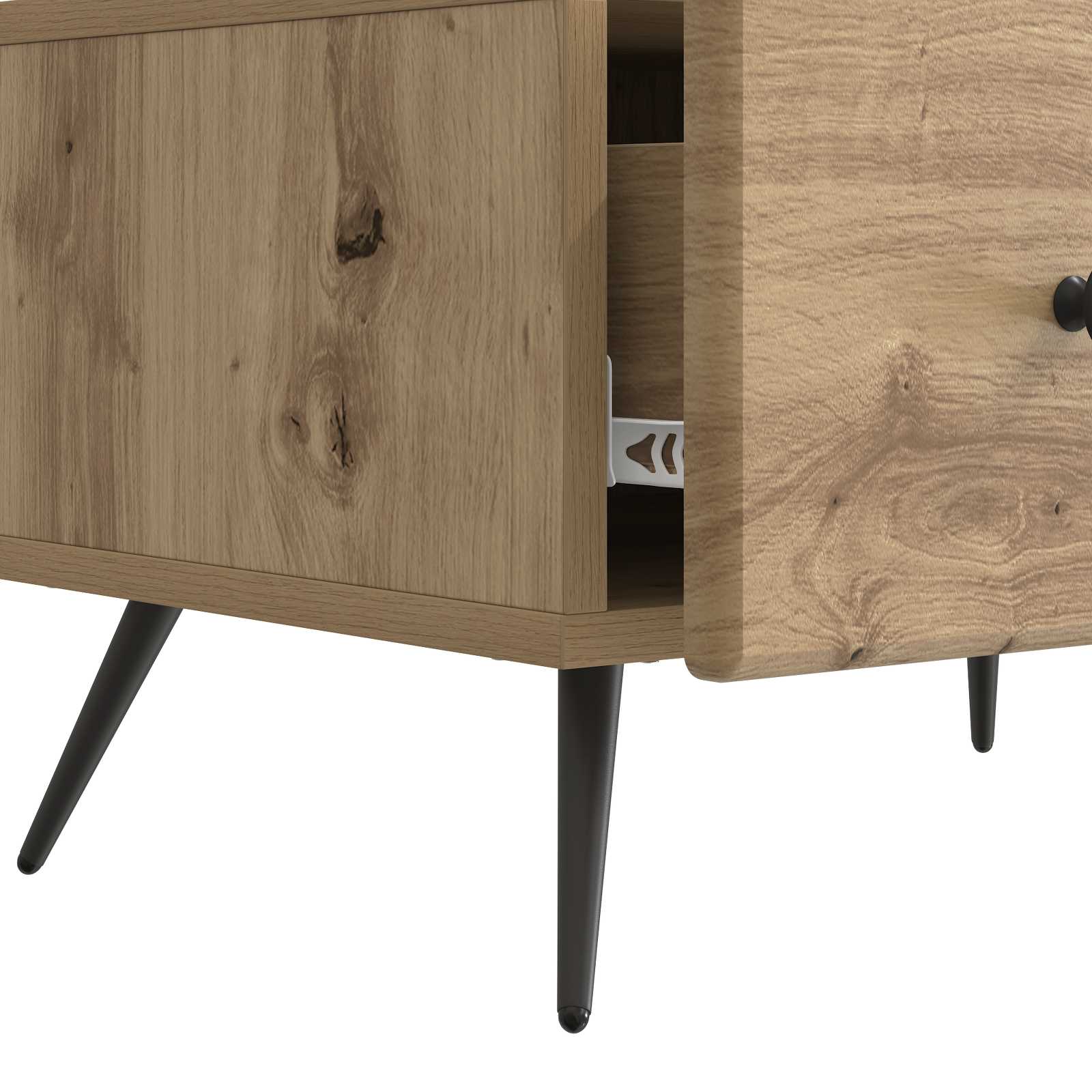 Mobile TV con cassetto Rovere Artigianale 147 x 34,5 x 30 cm