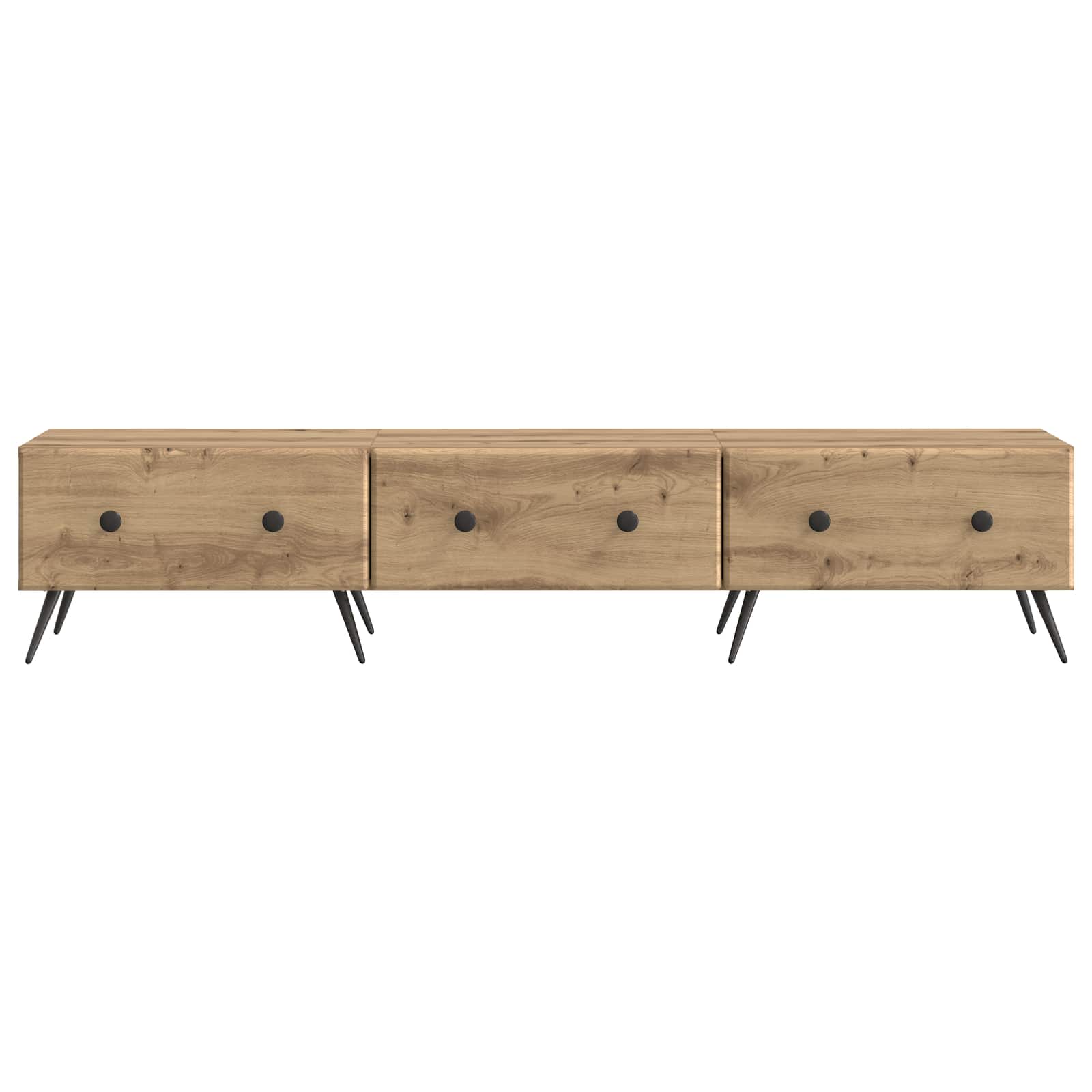 Mobile TV con cassetto Rovere Artigianale 147 x 34,5 x 30 cm