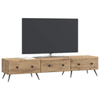 Mobile TV con cassetto Rovere Artigianale 147 x 34,5 x 30 cm