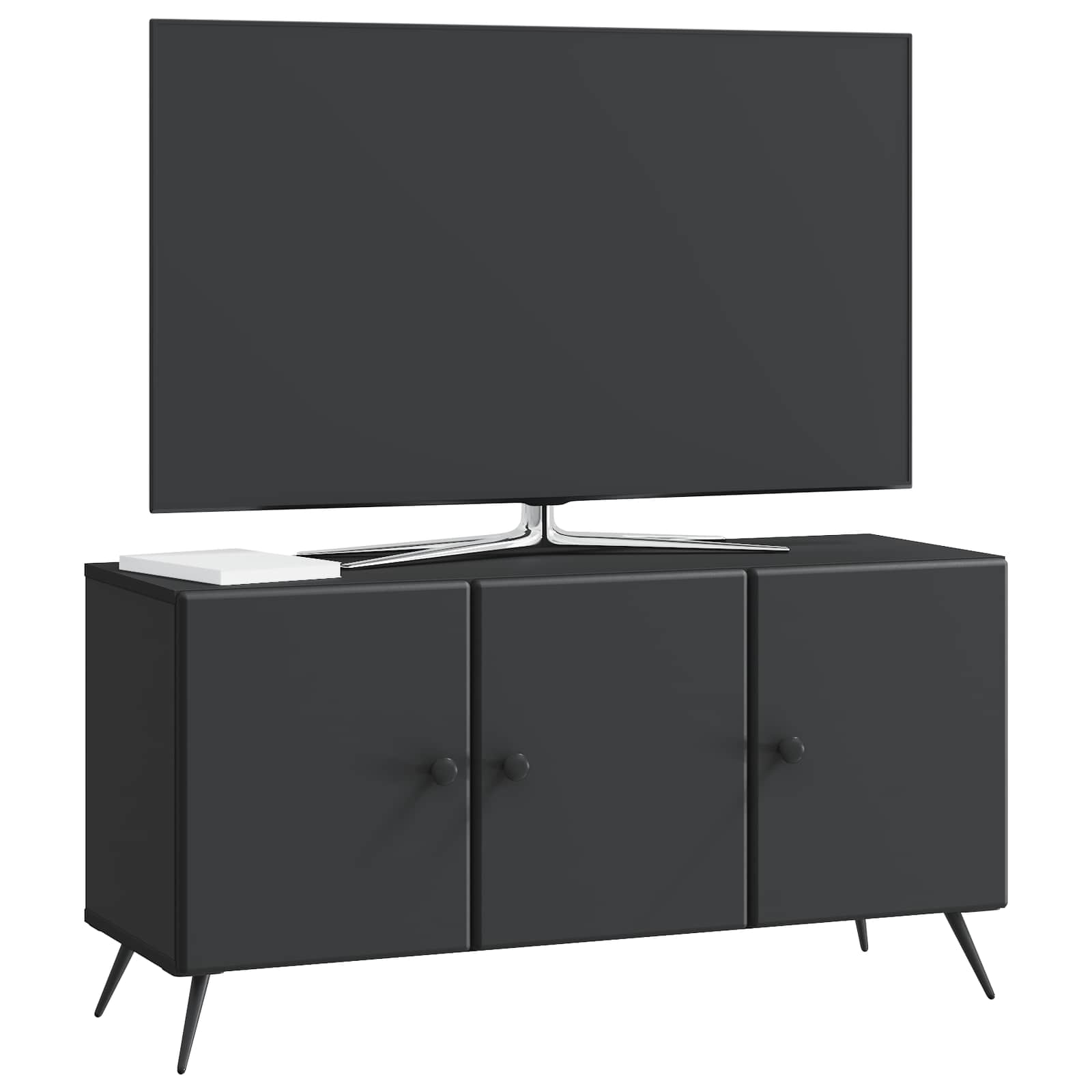 Mobile TV Nero 99 x 34,5 x 50 cm Legno ingegnerizzato